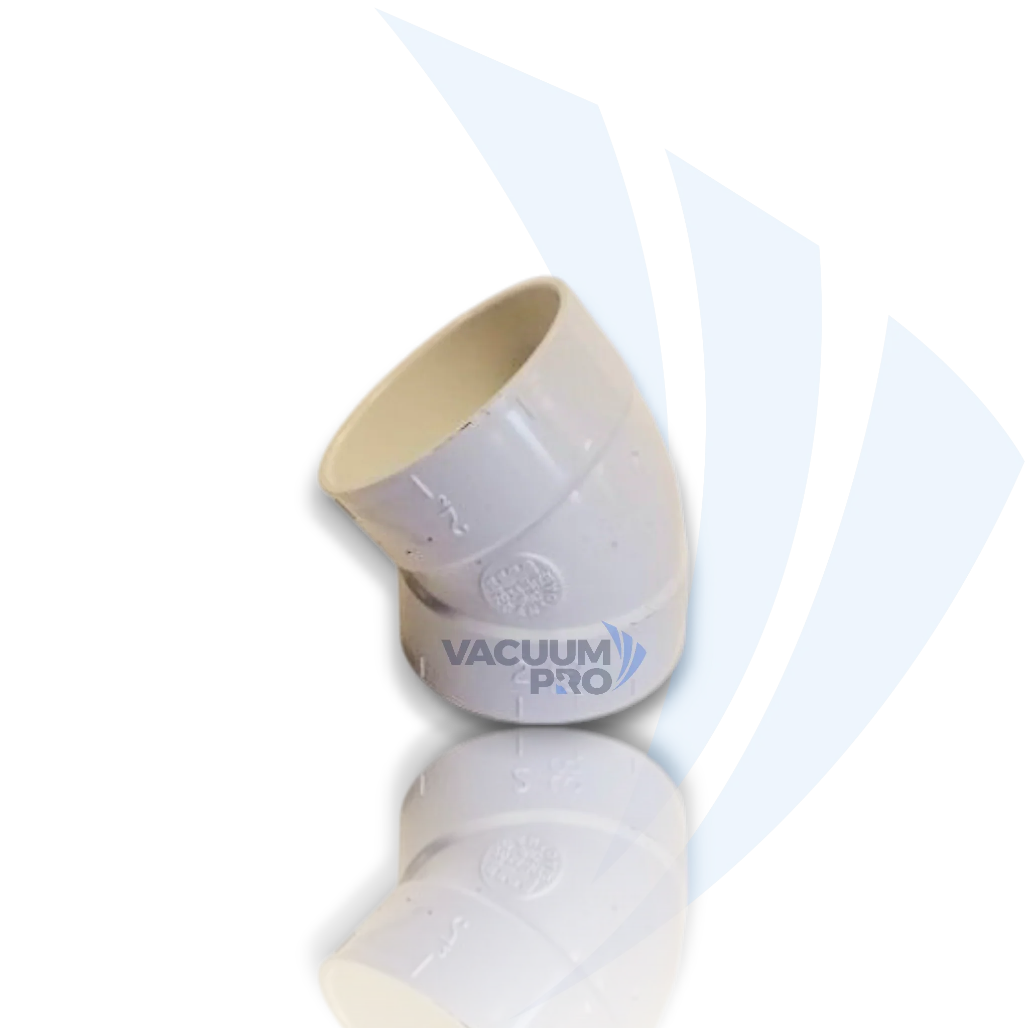 Replacement Vacuum Angle Elbow - 38 Degree Stairway Fitting, Fits Canplas Hayden Central Vacuum Systems, Part #762038
