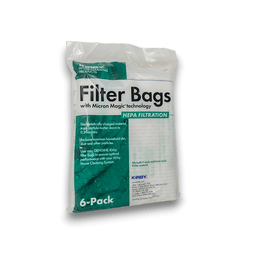 Kirby 204814G HEPA Vacuum Bags for Universal F Series Vacuums - Genuine 6 Pack