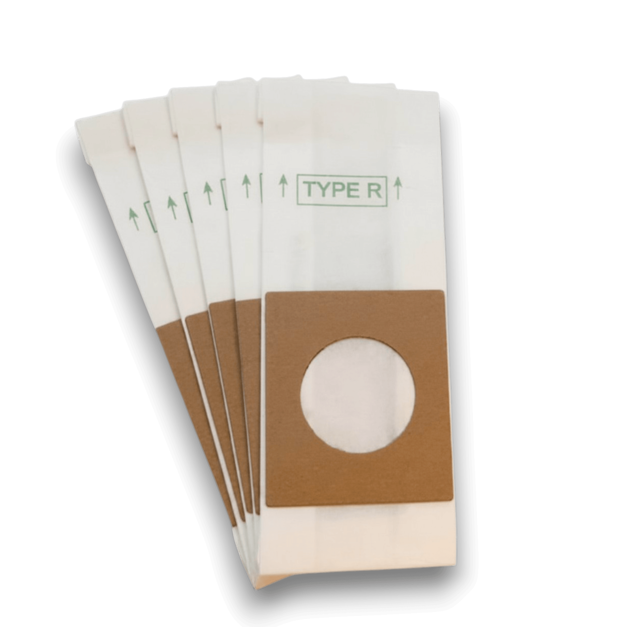 Hoover 4010063R Vacuum Bags for PortaPower & Sprint Canister Vacuums - Genuine 5 Pack displayed in a stack.