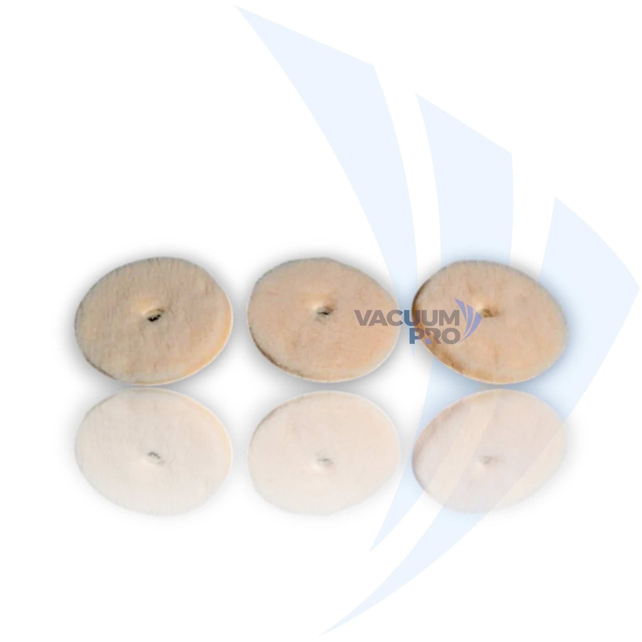 Replacement Vacuum Buffing Pad - Lambswool, Fits Electrolux Lux B6, B7, B8 Shampooer Polisher, Part #26-3800-05 (Pack of 3)