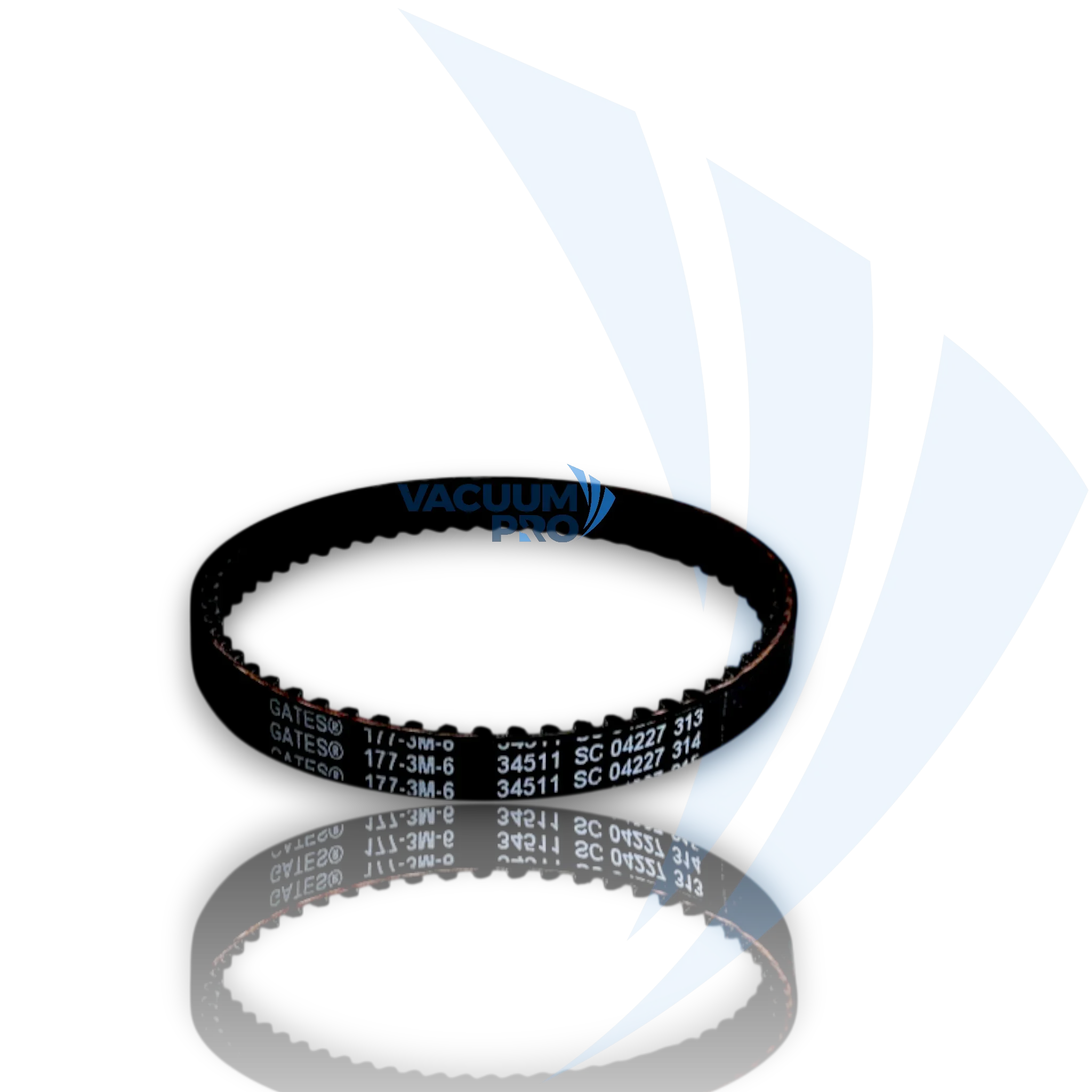 Replacement geared belt left side for Bissell vacuum, Part #2036688 Vacuum Geared Belt - Left Side, Fits Bissell ProHeat 2X & Select Eureka Upright Models, Part #2036688,203-6688