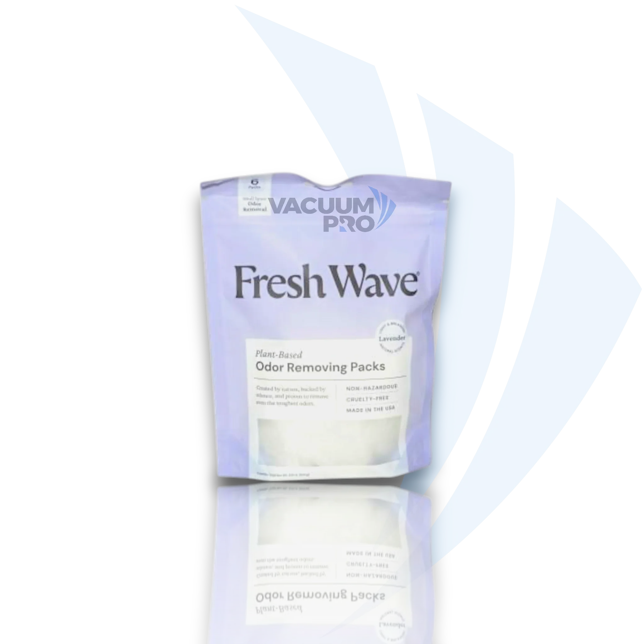 Replacement Vacuum Odor Removing Pearl Packs - Lavender Scent, Fits Fresh Wave, Part #118 (Pack of 6) for Fresh Wave vacuum, Part #118