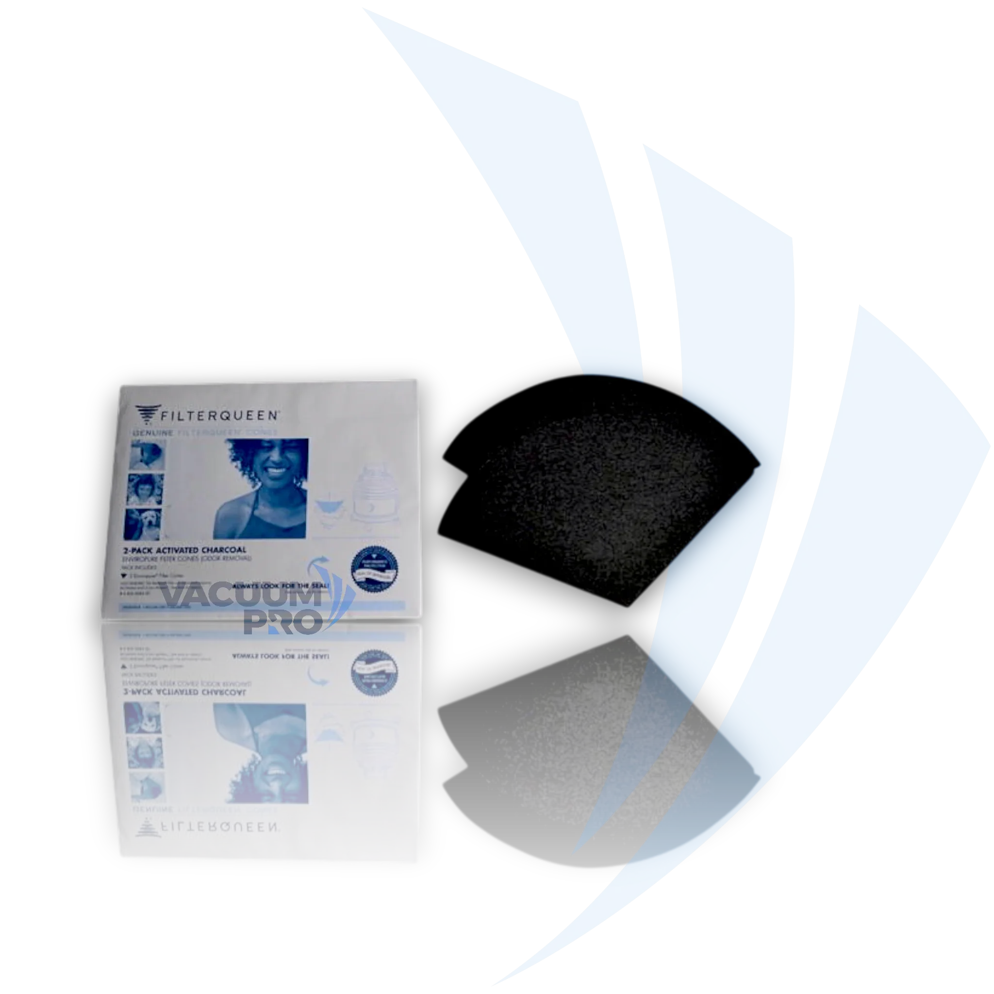 Replacement Vacuum Activated Charcoal Filter - Fits Filter Queen Majestic, Princess, PG Series, Part #4404008400 (Pack of 2)