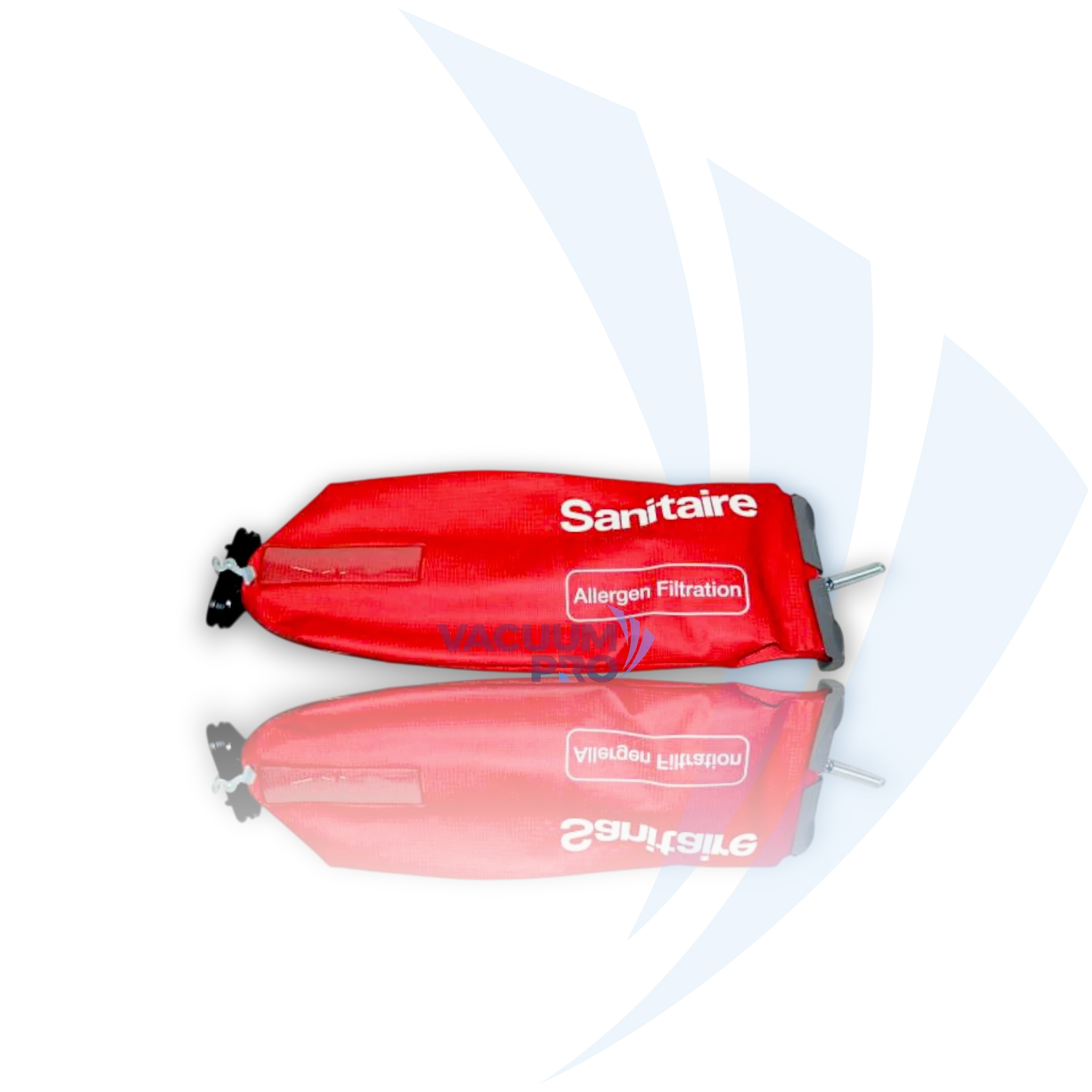 Replacement outer cloth bag - red dual-zipper for Sanitaire vacuum, Part #1620879.