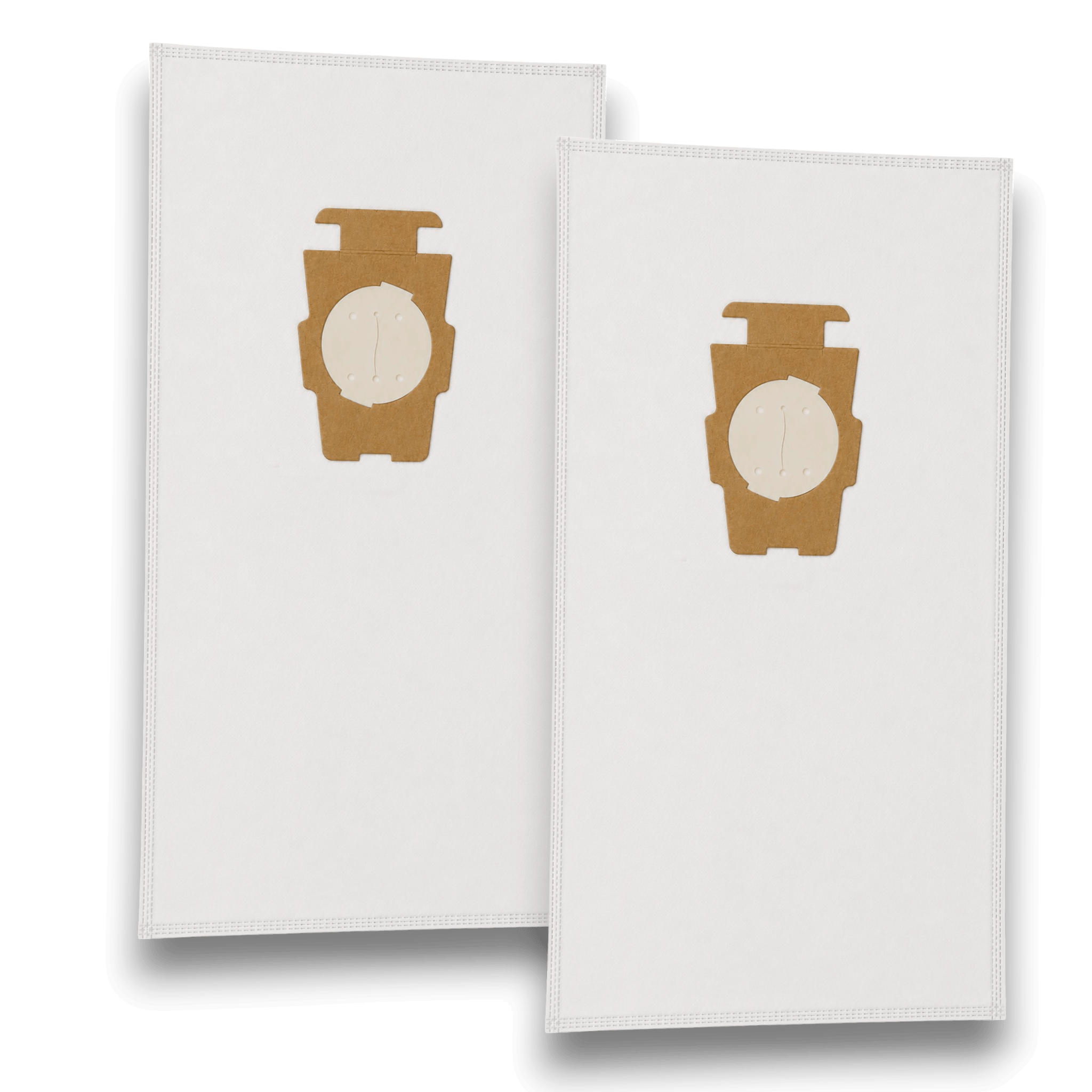 Kirby 205811A Vacuum Bags for Universal F Series Vacuums - Genuine 2 Pack displayed against a black background.