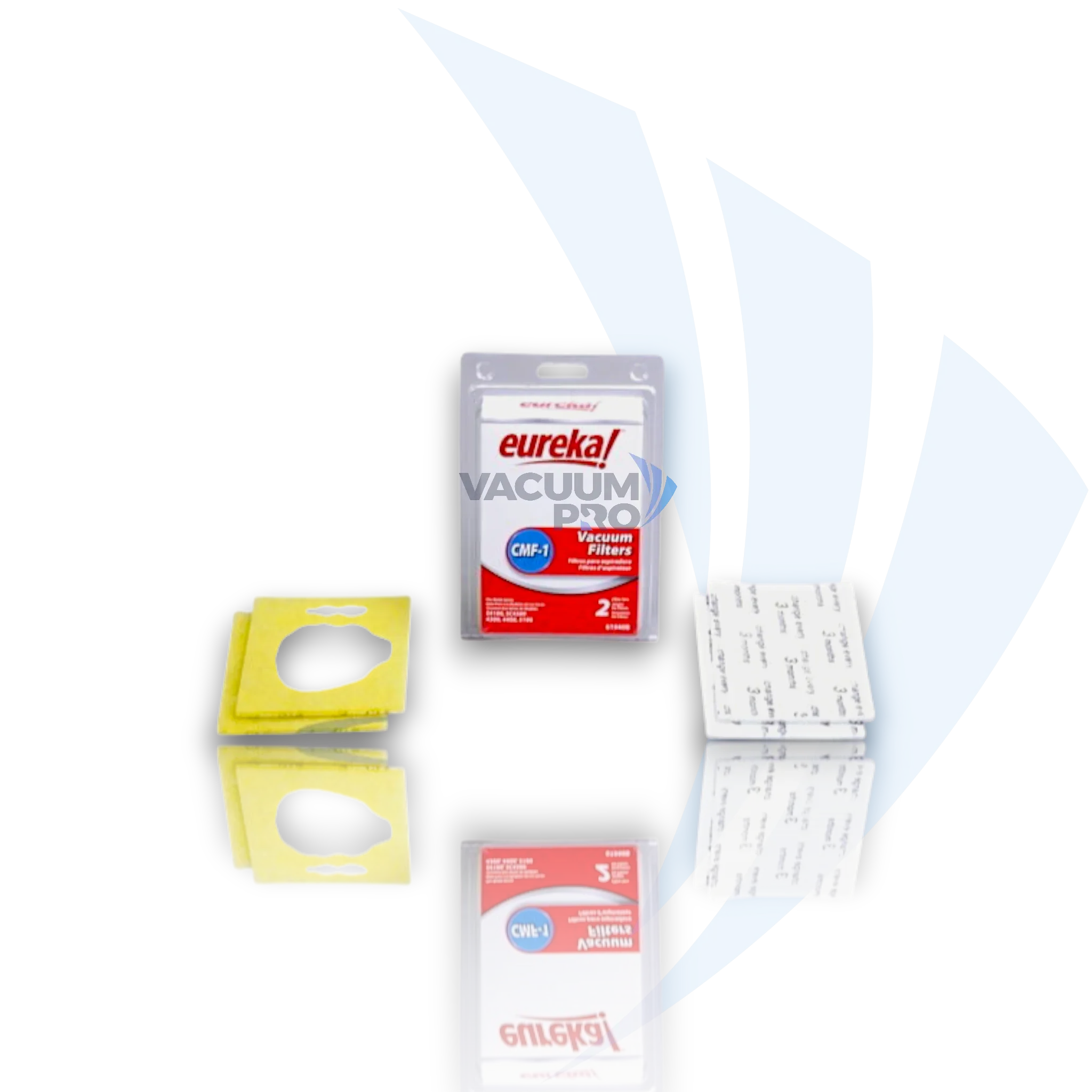 Replacement Vacuum Filter Kit - Eureka CMF-1 High-Efficiency, Fits Victory, Powerline, Whirlwind & Self-Propelled Models, Part #61940A (Pack of 2) for Eureka vacuum, Part #61940A