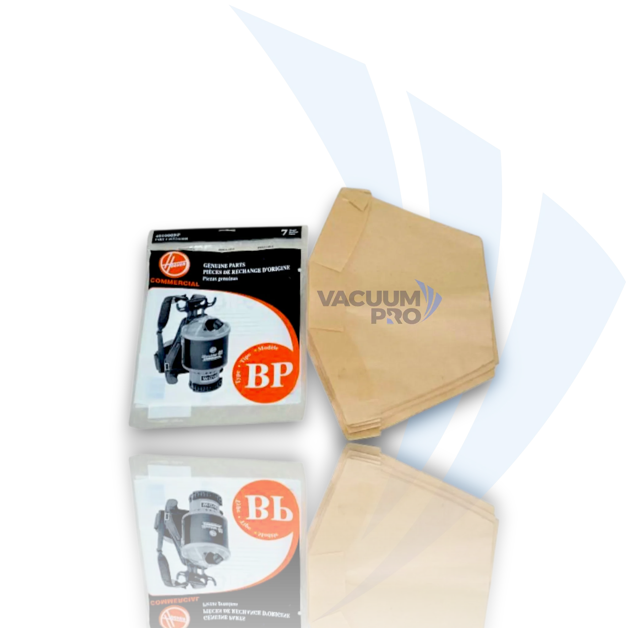 Replacement Type BP Paper Bags for Hoover vacuum, Part #401000BP