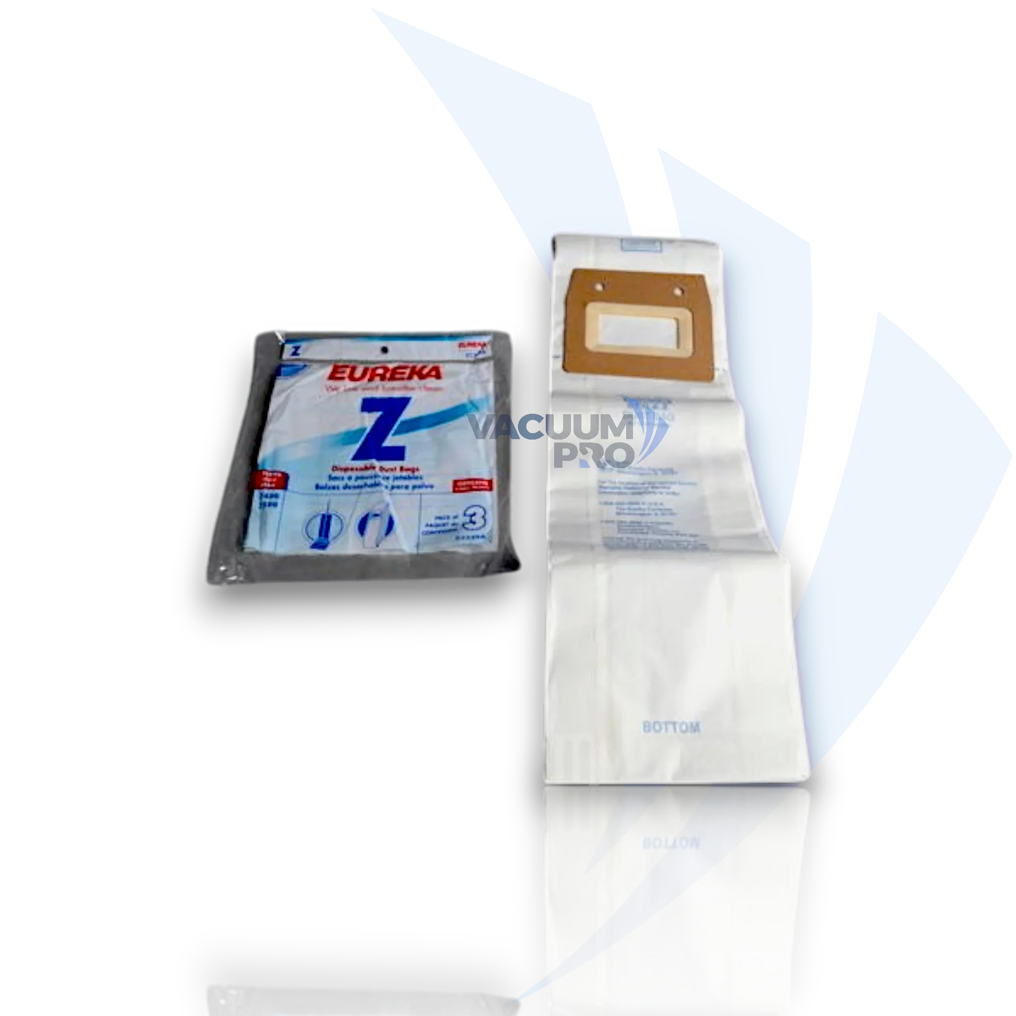 Replacement paper bags for Eureka vacuum, Part #52339B Vacuum Bags - Paper, Fits Eureka Ultra 7400 & 7500 Series, Part #52339B (Pack of 3)