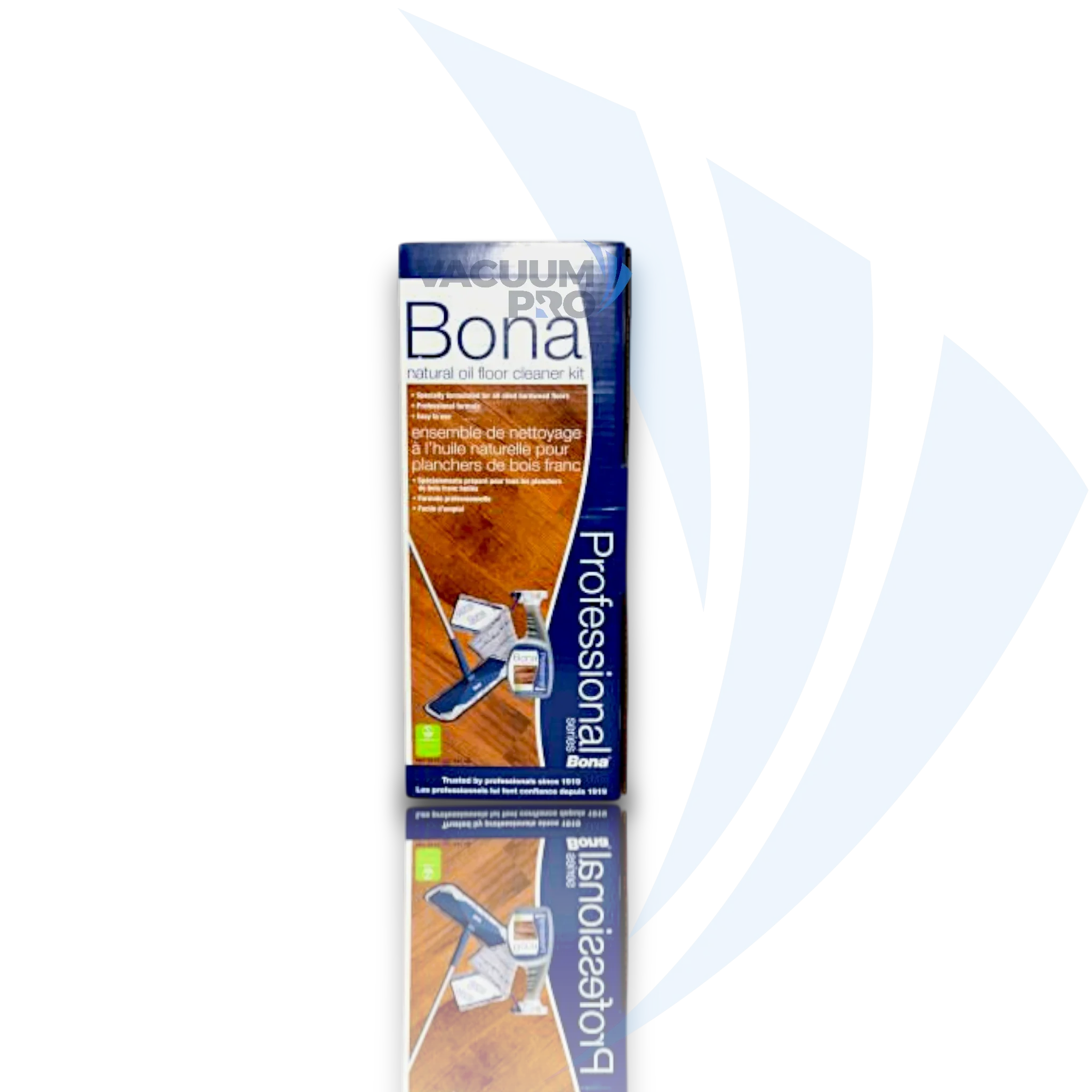 Replacement mop kit for Bona vacuum, Part #WM710013417 Vacuum Mop Kit - Natural Oil Floor Cleaner System, Fits Bona Professional Series, Part #WM710013417