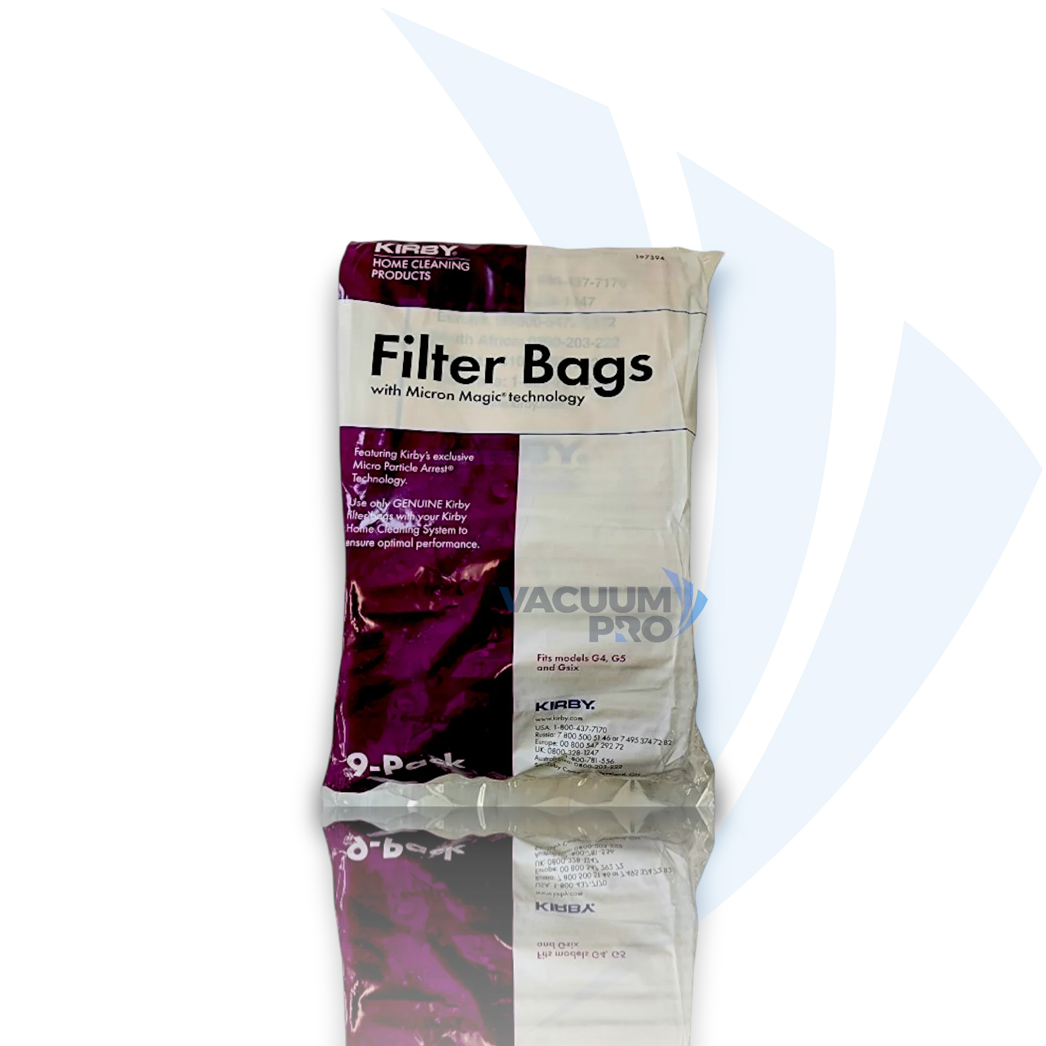 Replacement paper bags for Kirby vacuum, Part #137389A Vacuum Bags - Paper, Fits Kirby G3 & Style 3, 9-Pack, Part #137389A (Pack of 9).