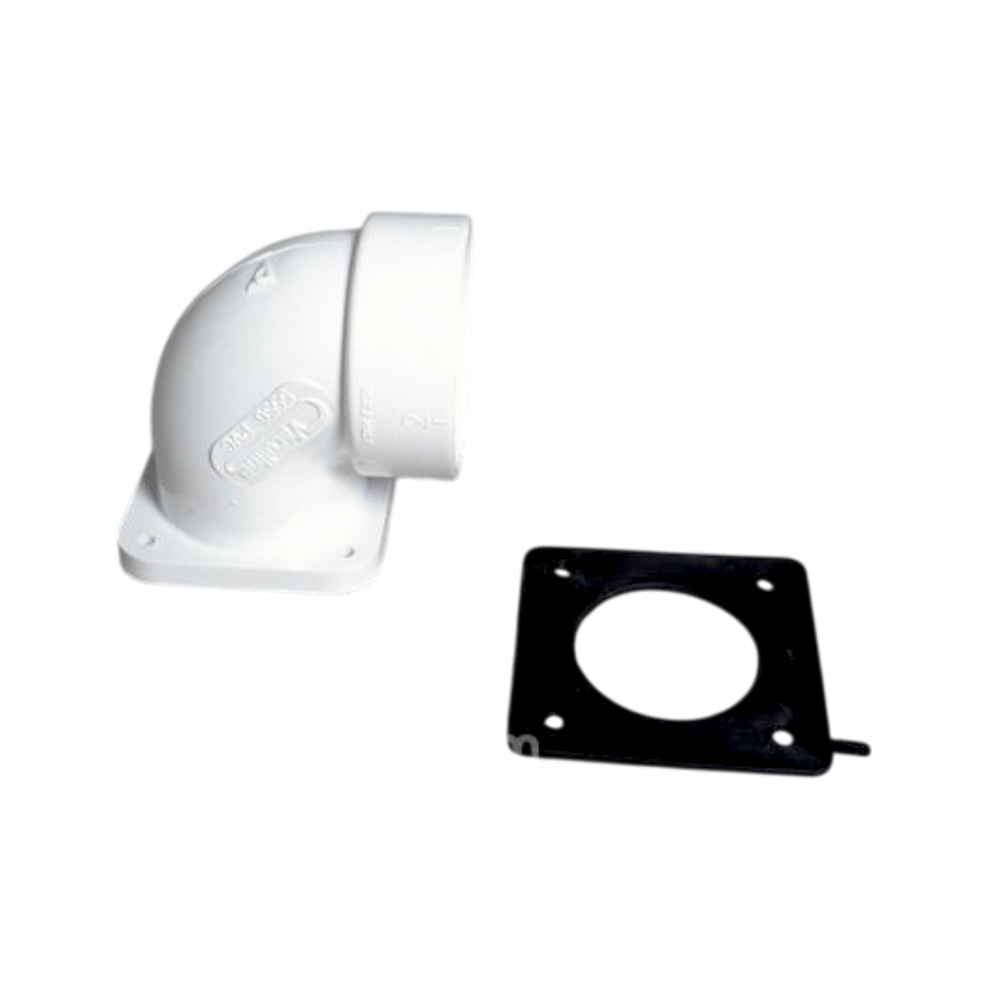 Canplas 765556W 90-Degree Short Flanged Elbow with Gasket