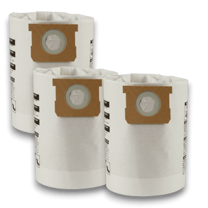 Shop-Vac 9066833 Vacuum Bags for 2-2.5 Gallon Series - Genuine 3 Pack displayed in a stack of three.