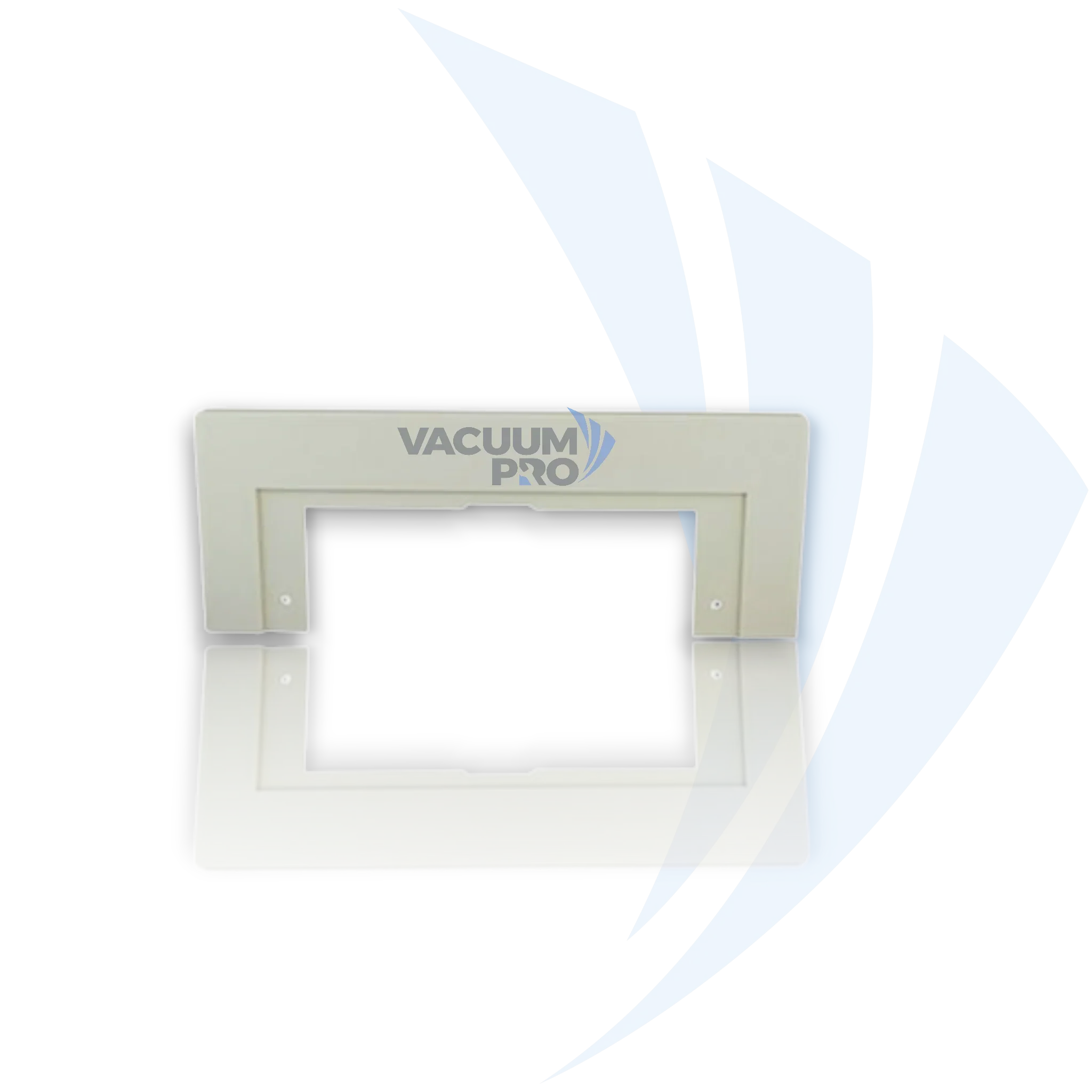 Replacement trim plate for Canplas vacuum, Part #845621A Vacuum Trim Plate - Canplas Hayden Almond CanSweep Inlet Finish, Part #845621A