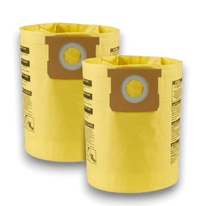 Shop-Vac 9067233 Vacuum Bags for 10-14 Gallon High Efficiency Series - Genuine 2 Pack in yellow design.