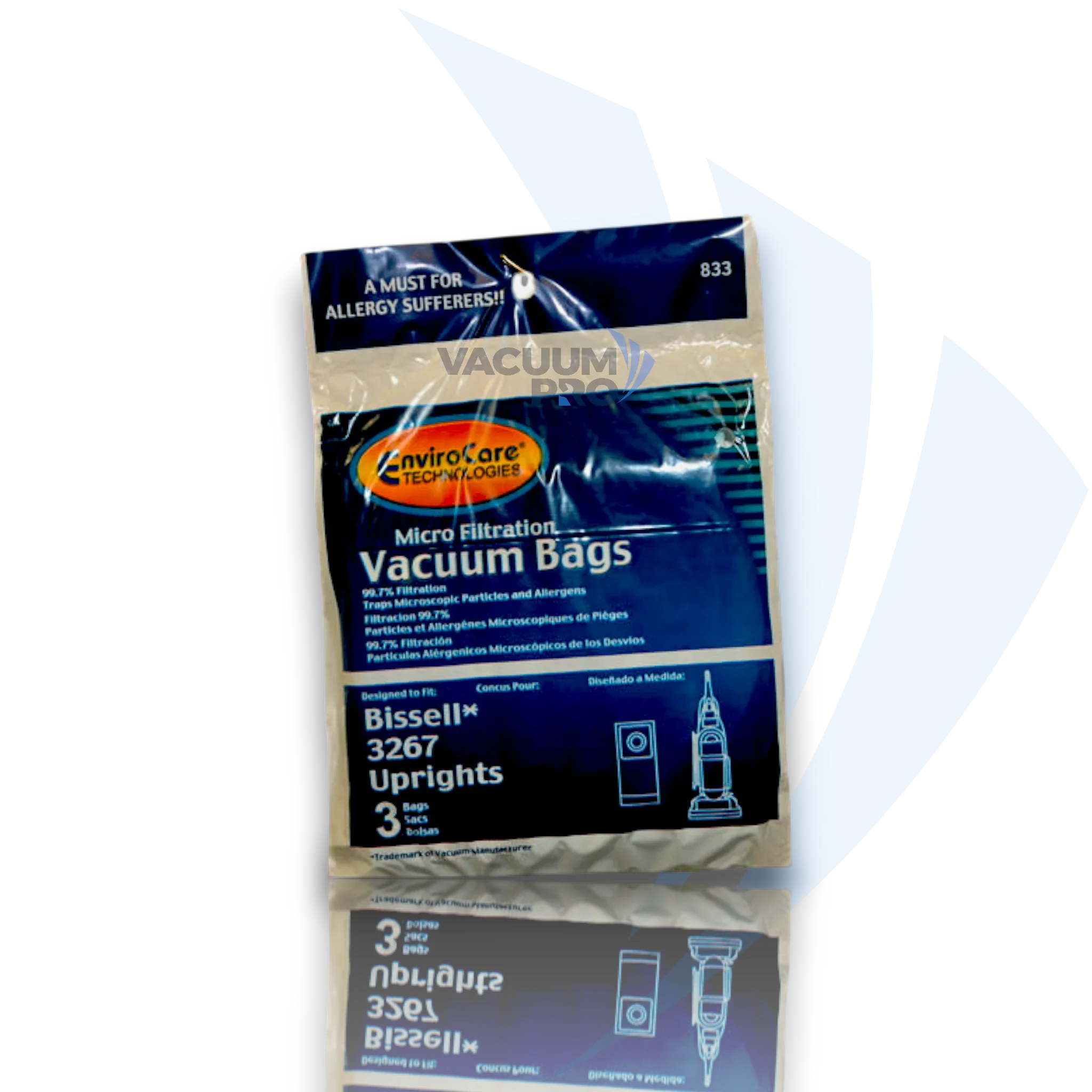 Replacement bags for Bissell vacuum, Part #3267