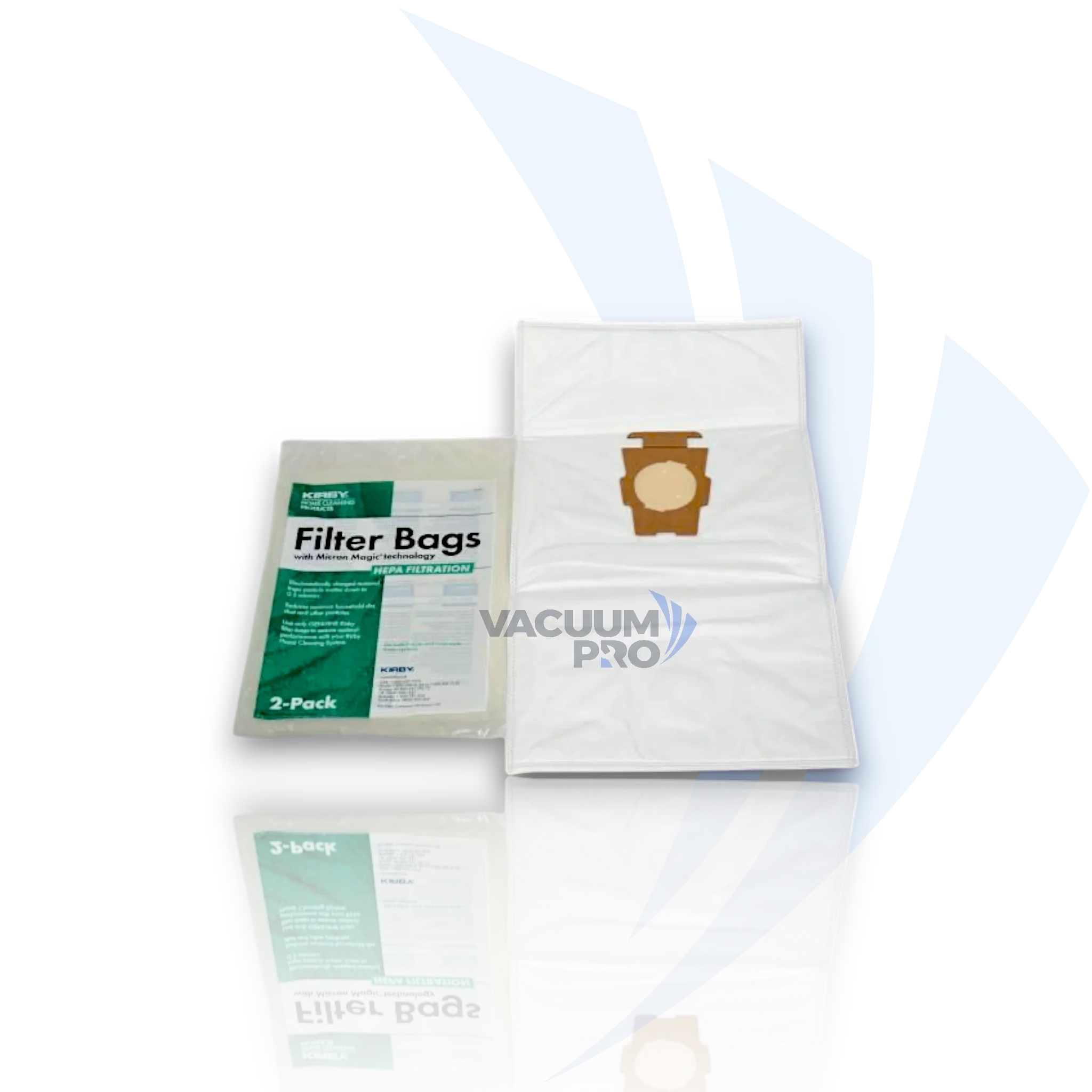 Replacement HEPA filtration MicroAllergen bags for Kirby vacuum, Part #205814A