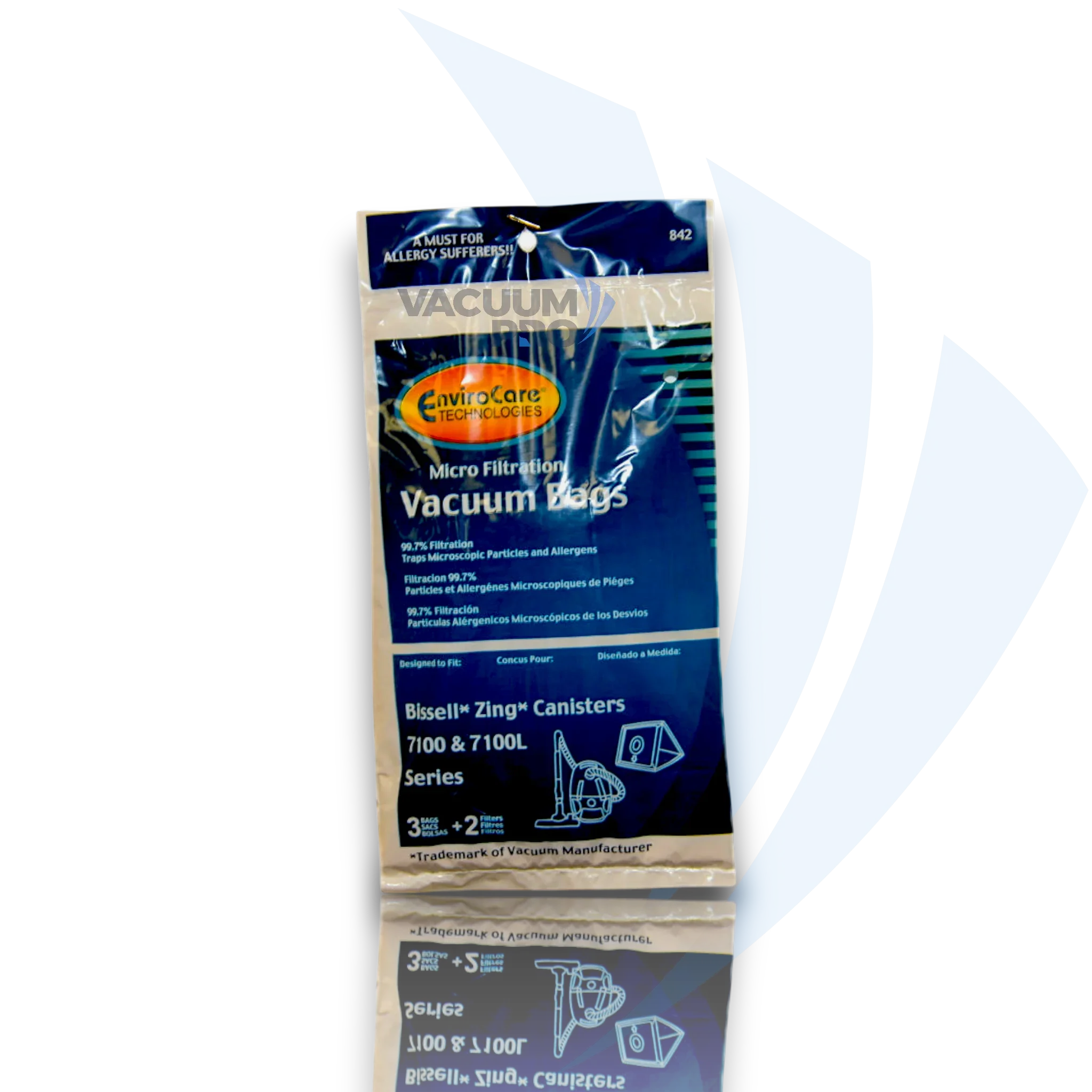 Replacement bag & filter kit for Bissell vacuum, Part #3210B