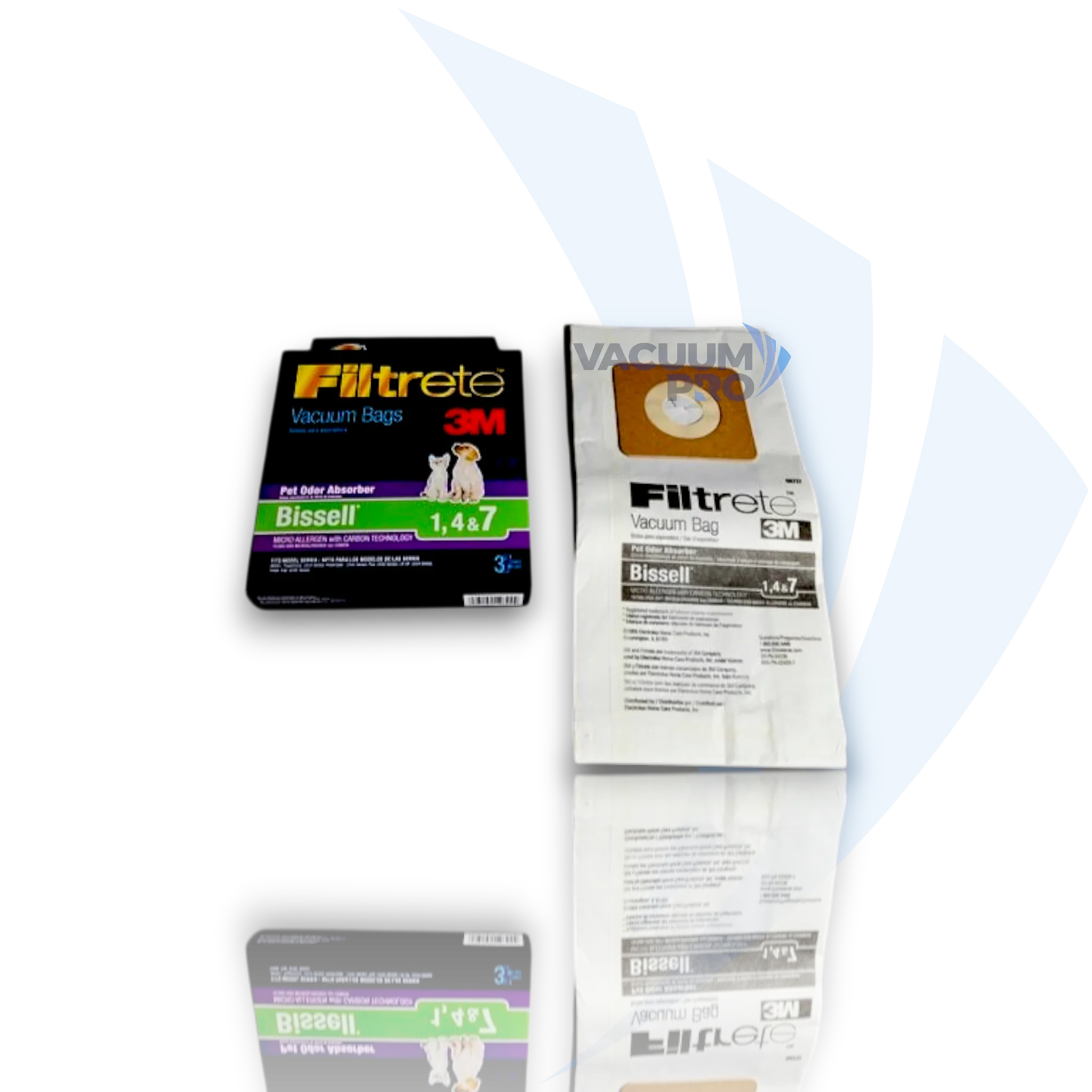 Replacement allergen bag for Bissell vacuum, Part #T6737-840 Vacuum Allergen Bag - Micro Allergen Filtration, Fits Bissell Type 1, 4 & 7 Upright, Part #T6737-840 (Pack of 3)