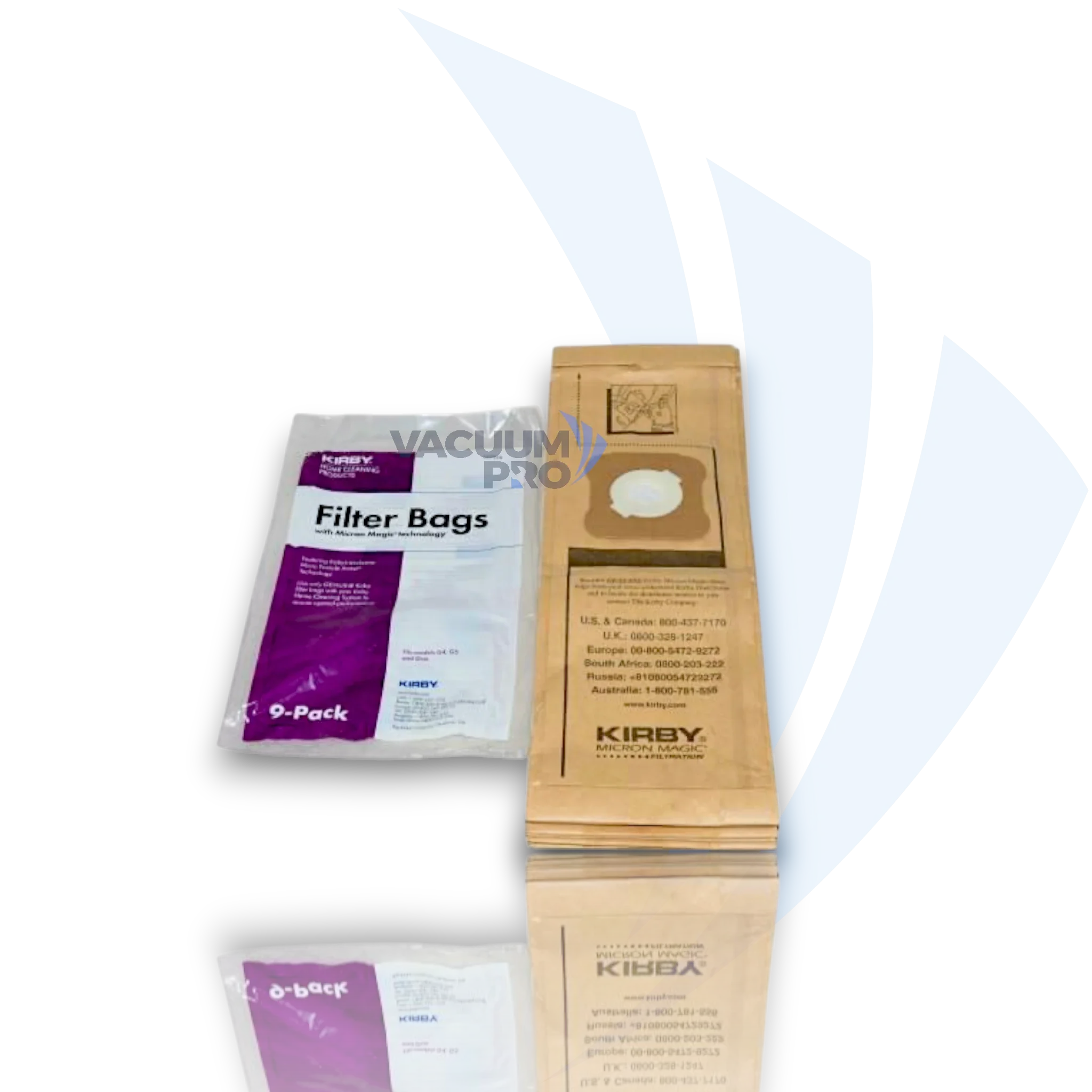 Replacement brown paper bags for Kirby vacuum, Part #197289