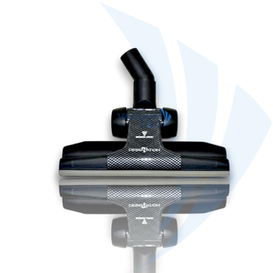 Replacement rug tool with wheels and rubber bumper for Wessel Werk vacuum, Part #13.9241-316