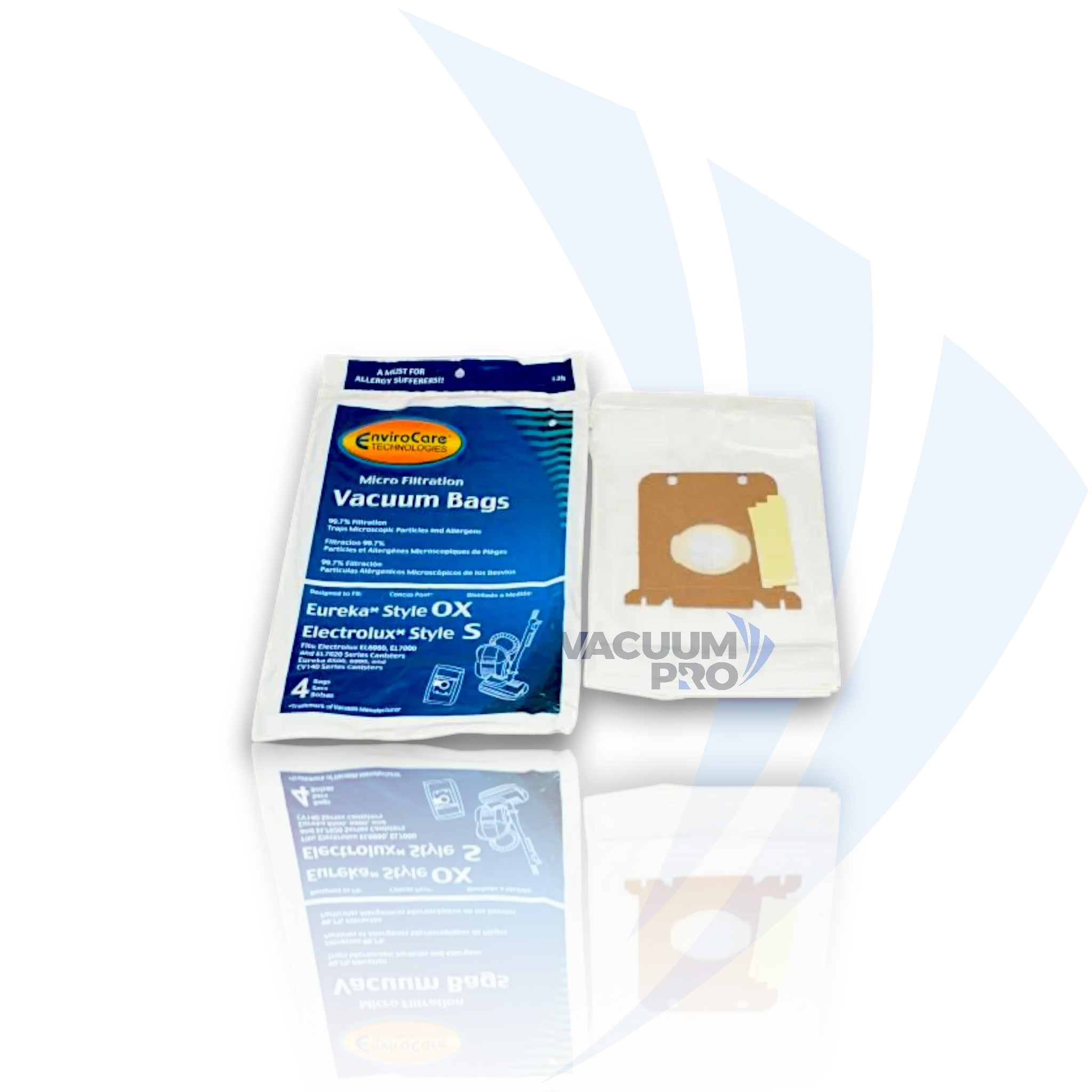 Replacement Bags - Allergen Filtration, Fits Electrolux AirMax Style S & UltraSilencer, Part #135 for Electrolux vacuum, Part #135