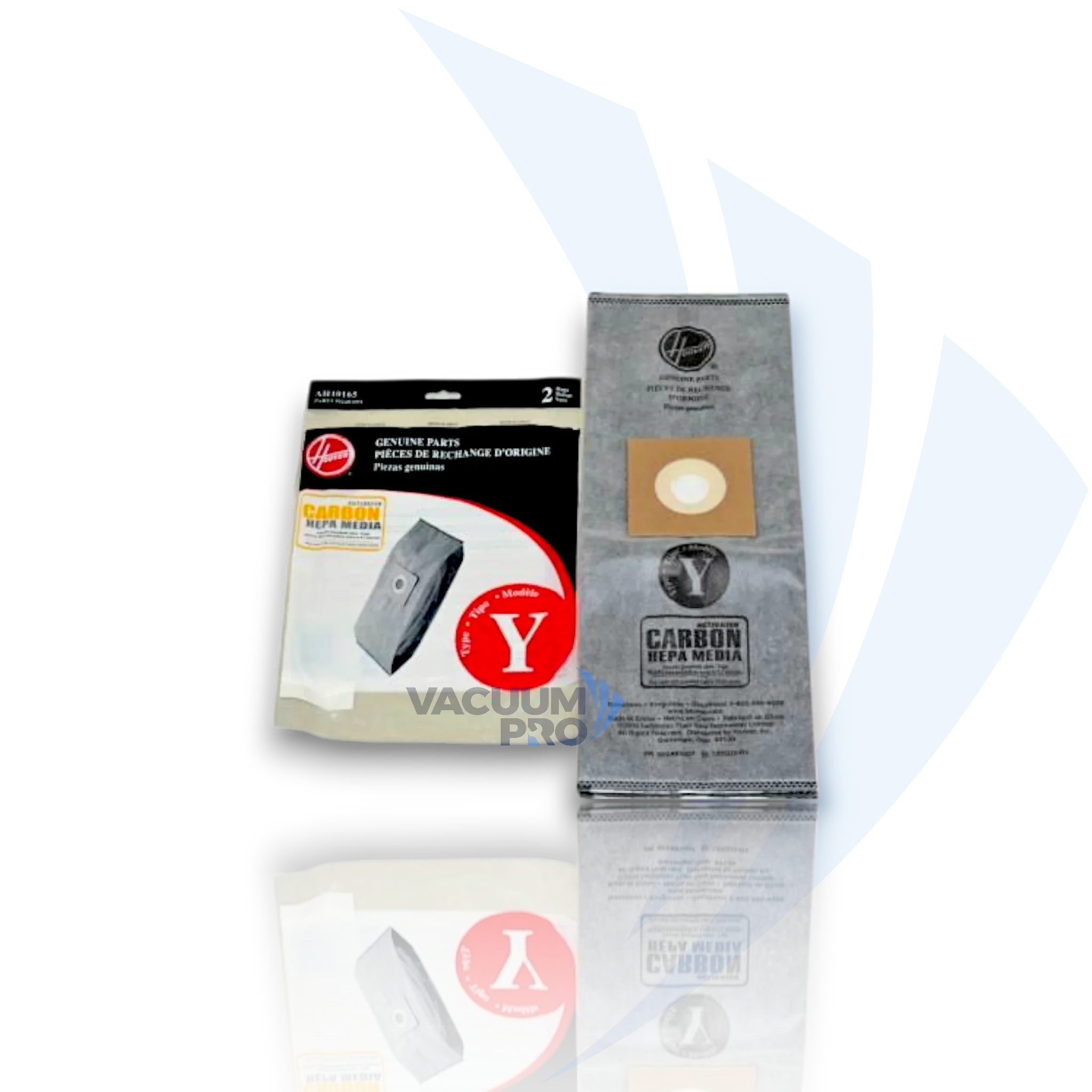 Replacement HEPA carbon filtration bags for Hoover vacuum, Part #AH10165