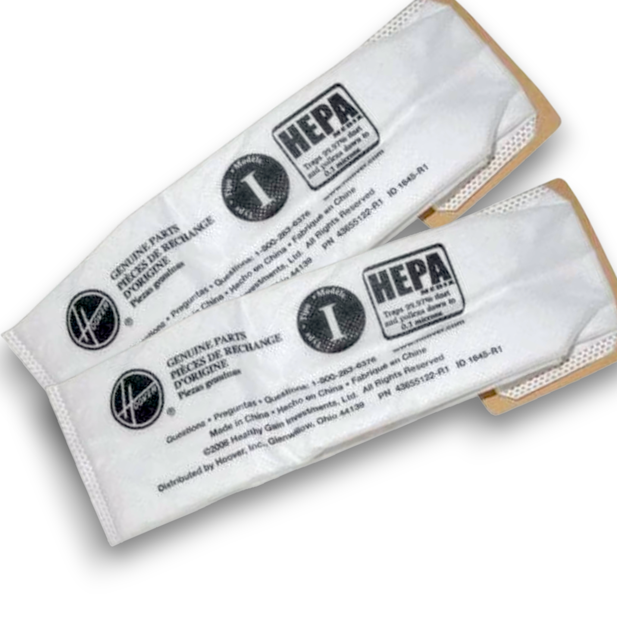 Hoover AH10005 Vacuum Bags for Platinum Lightweight Canister Vacuums - Genuine 2 Pack