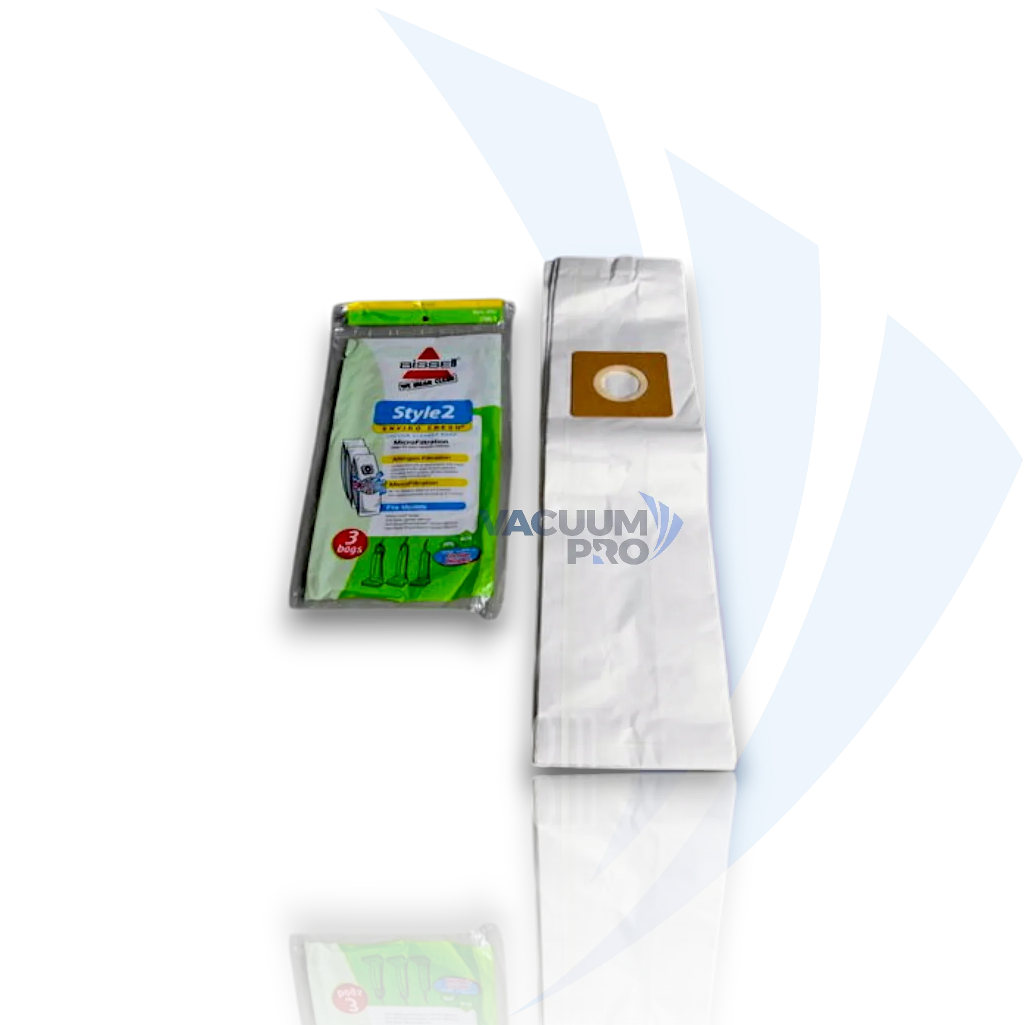 Replacement Style 2 bags for Bissell vacuum, Part #4010001A