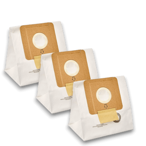 Dirt Devil AD10030 Vacuum Bags for Type O Canister Vacuums - Genuine 3 Pack in white bags with labels.