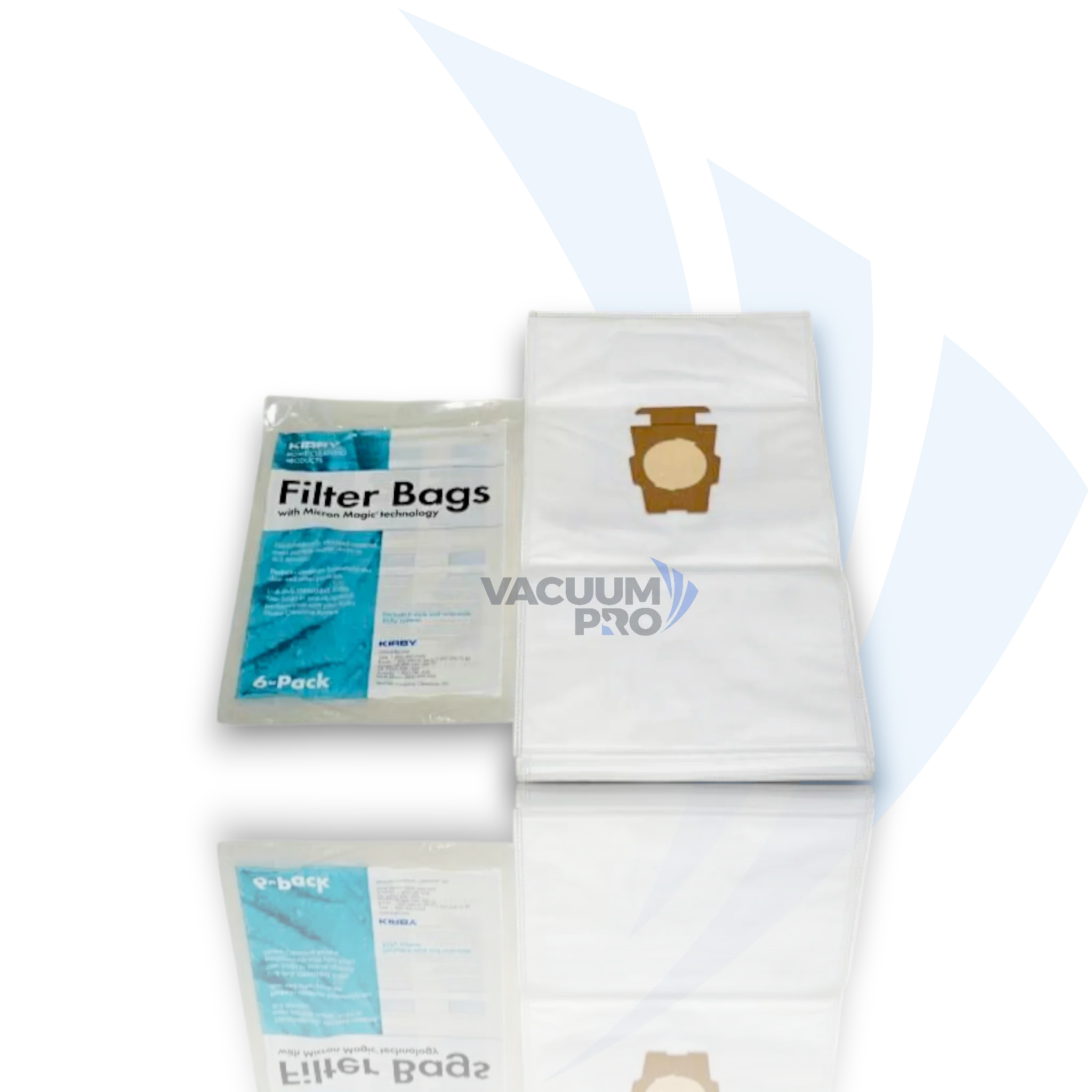 Replacement Micron Magic allergen reduction HEPA filtration bags for Kirby vacuum, Part #204811G