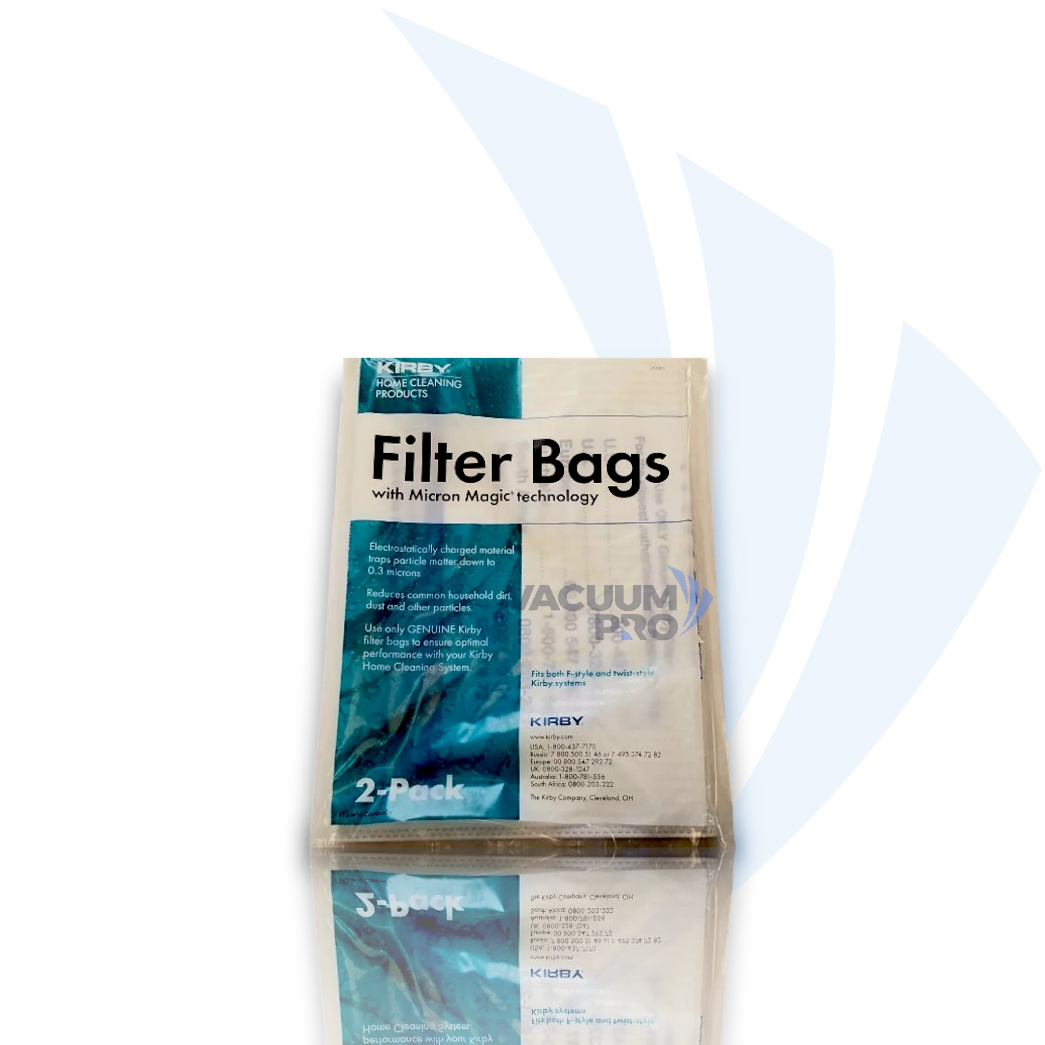 Replacement Micron Magic allergen reduction filter bags for Kirby vacuum, Part #205811