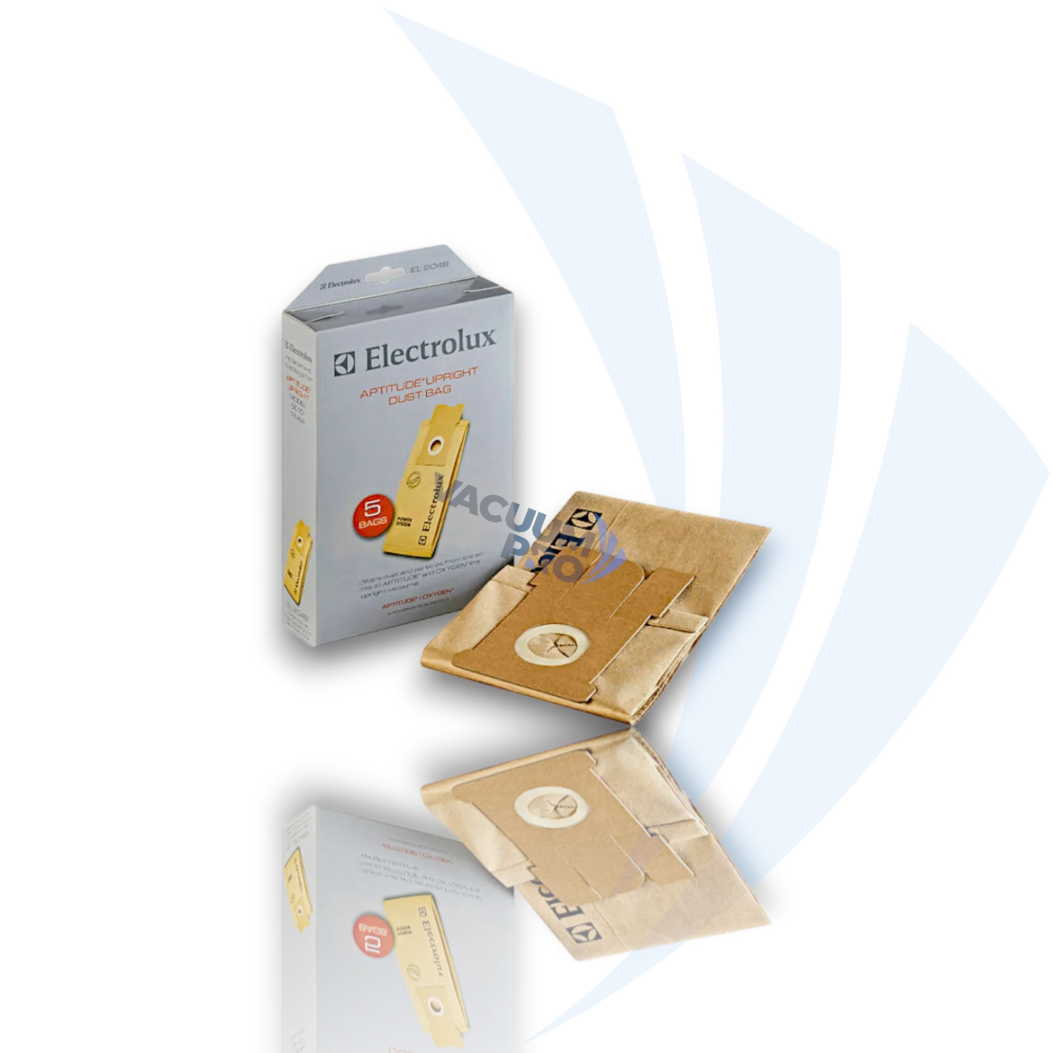 Replacement paper bags for Electrolux vacuum, Part #EL204B Vacuum Bags - Paper, Fits Electrolux Aptitude Upright, Part #EL204B (Pack of 5)