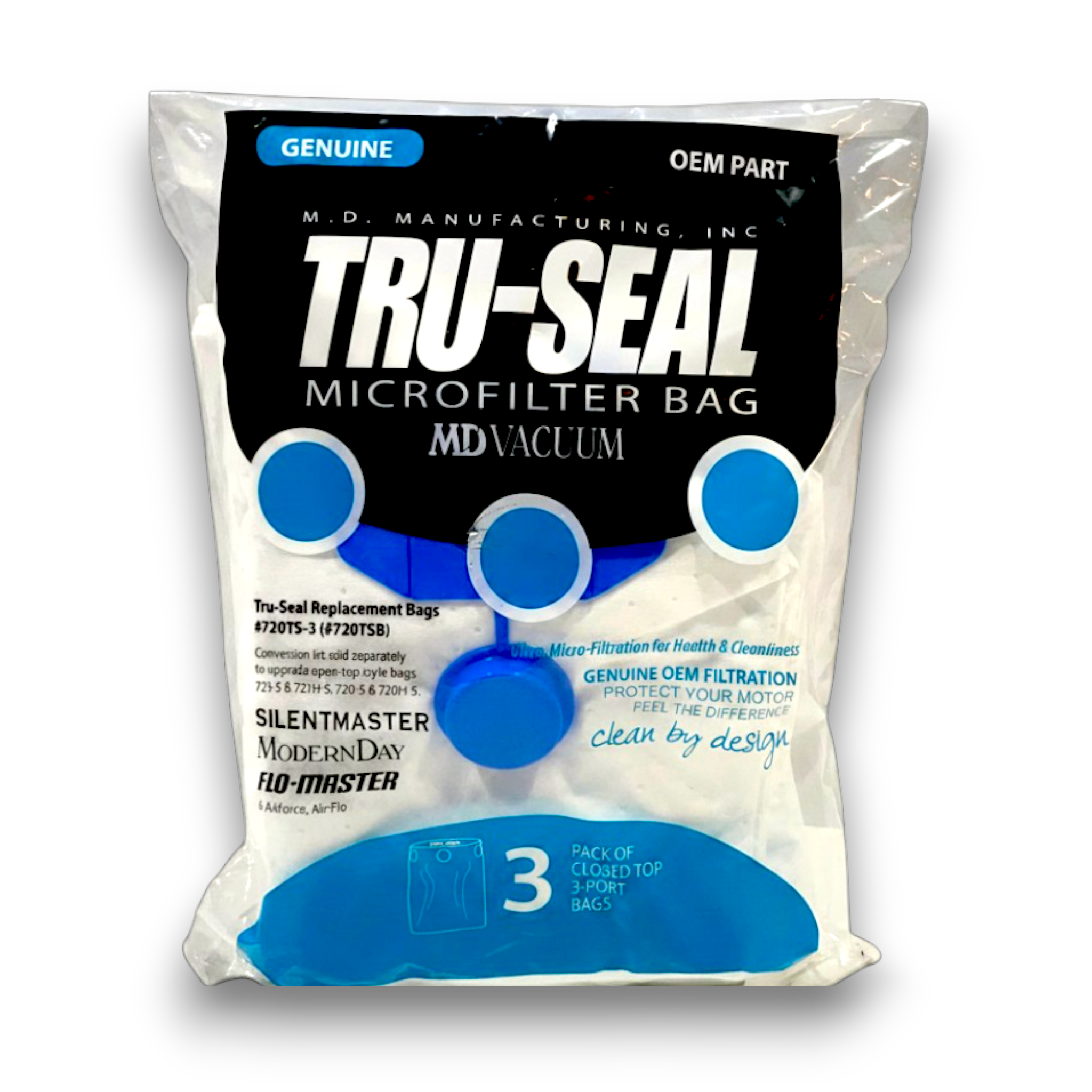 Modern Day 06-2407-09 Vacuum Bags for Tru-Seal Series - Genuine 3 Pack