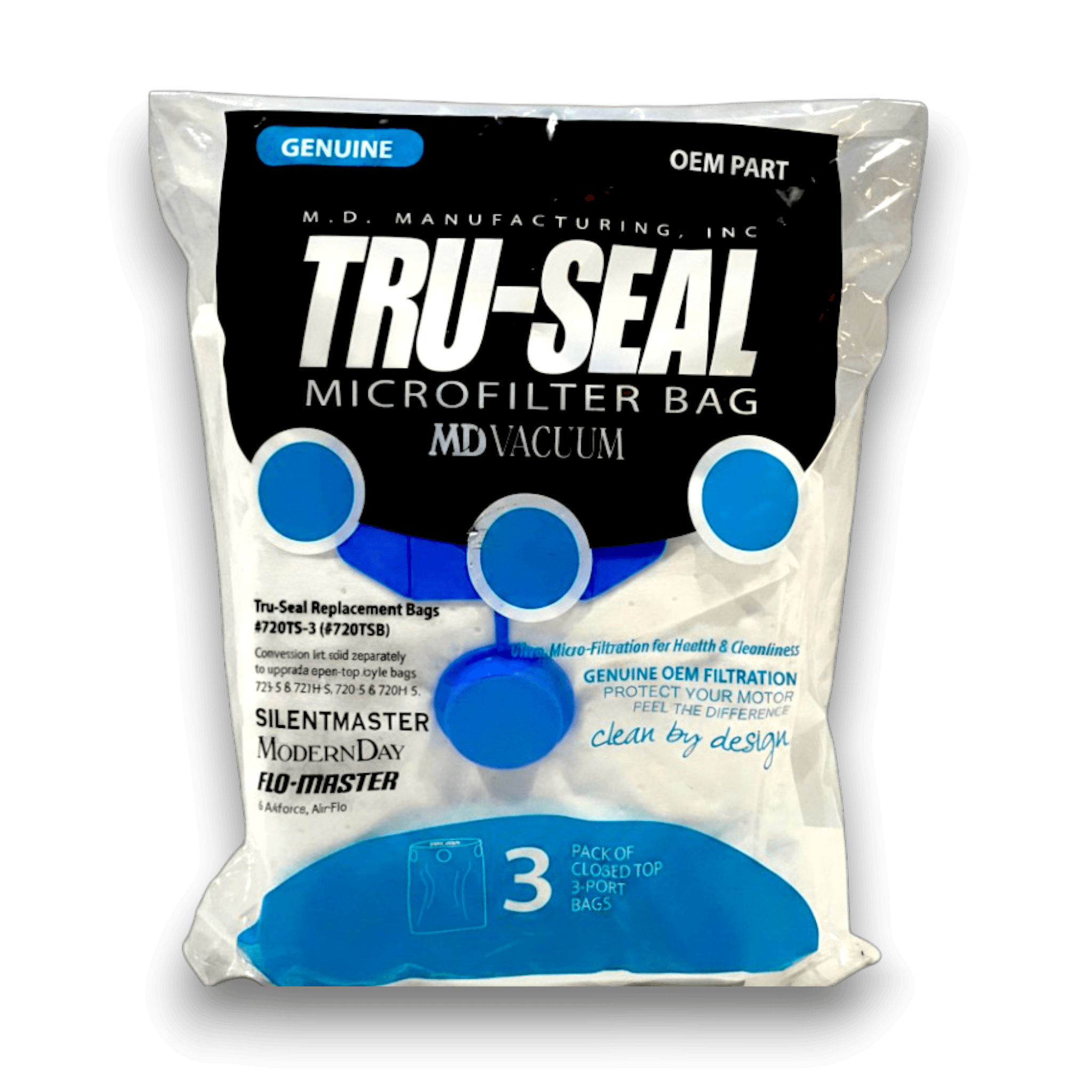 Modern Day 06-2407-09 Vacuum Bags for Tru-Seal Series - Genuine 3 Pack