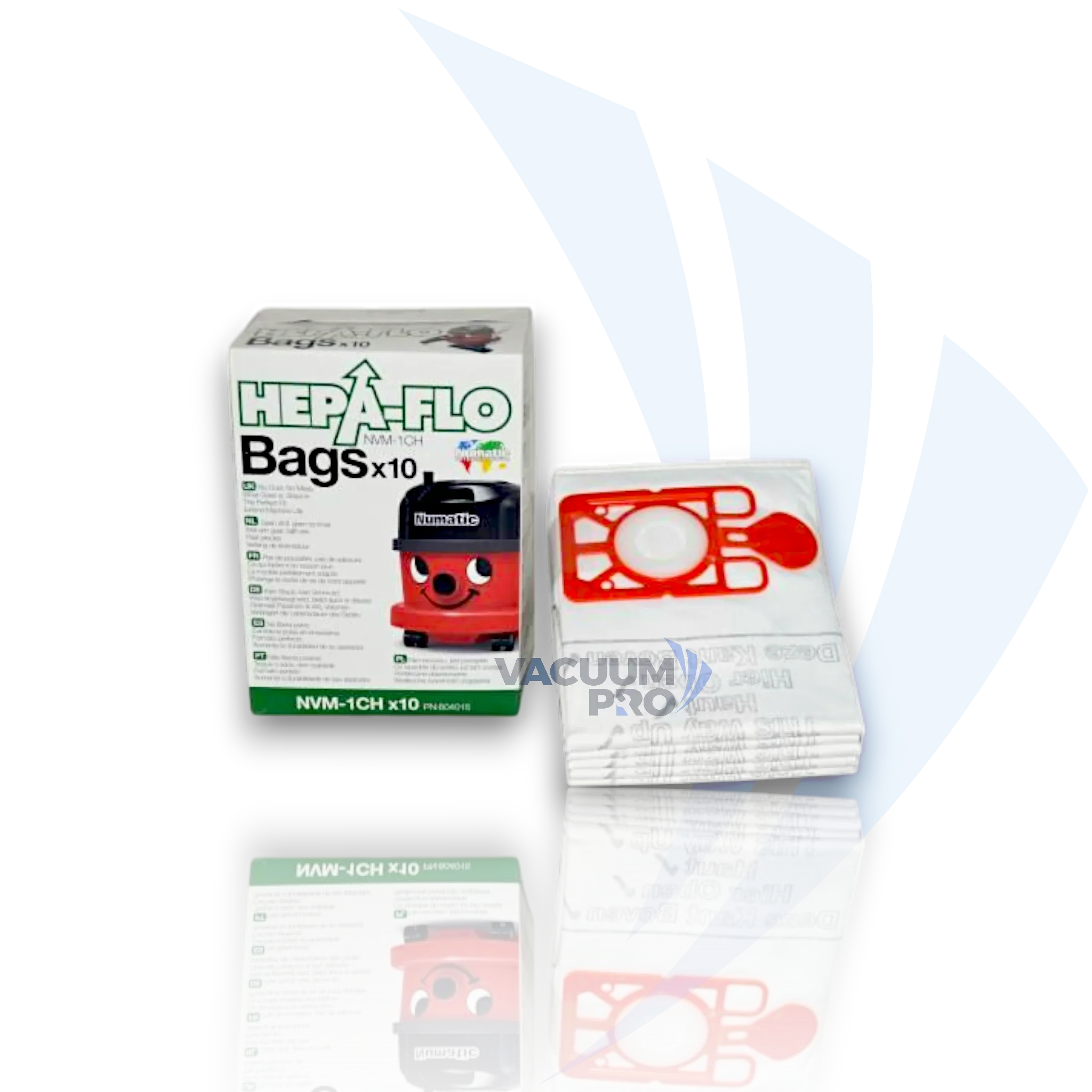 Replacement HEPA Microfibre bags for Numatic Henry vacuum, Part #604015