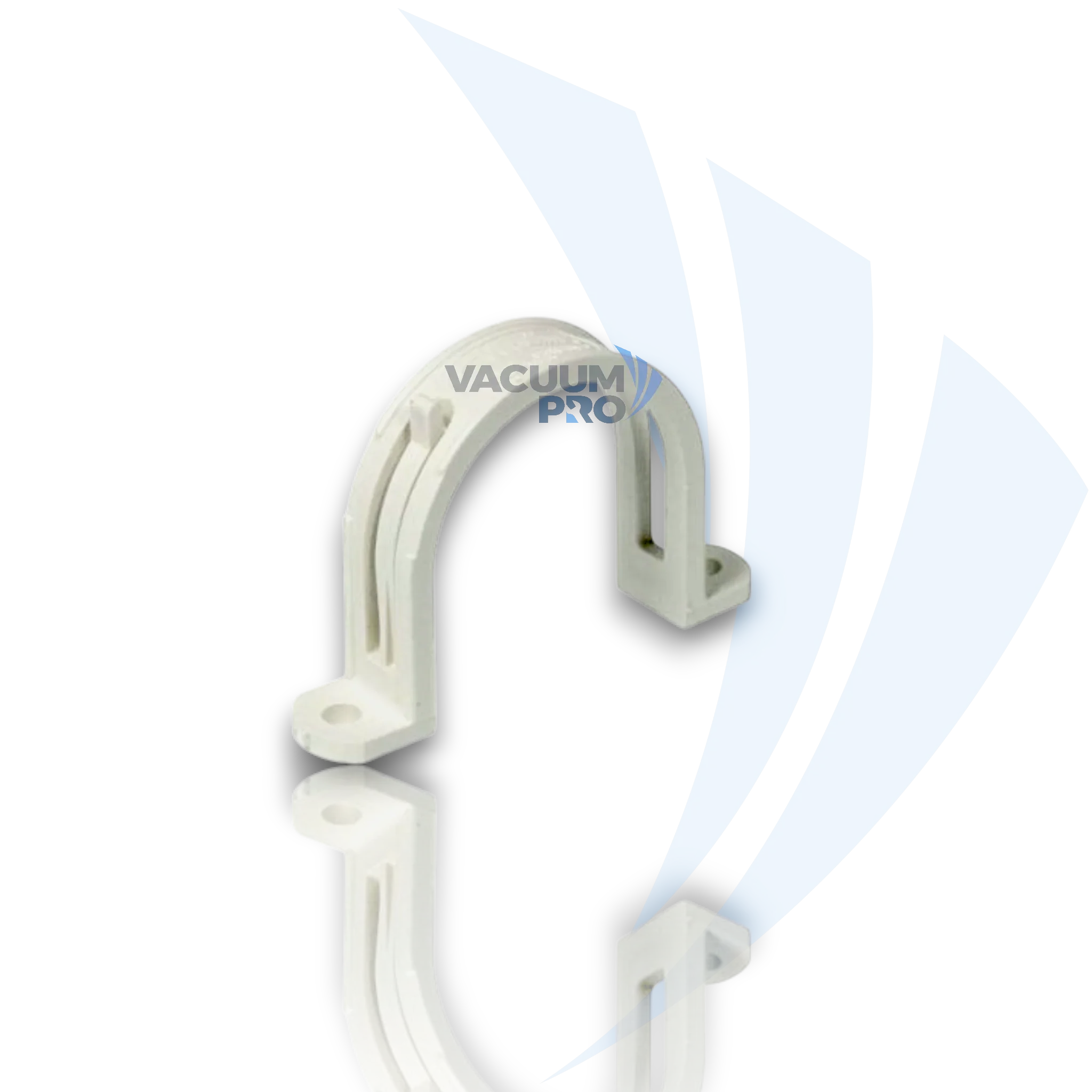 Replacement Pipe Strap with Low Voltage Wire Retainer Clip - Fits Canplas Hayden 2in Central Vacuum Systems, Part #765545W