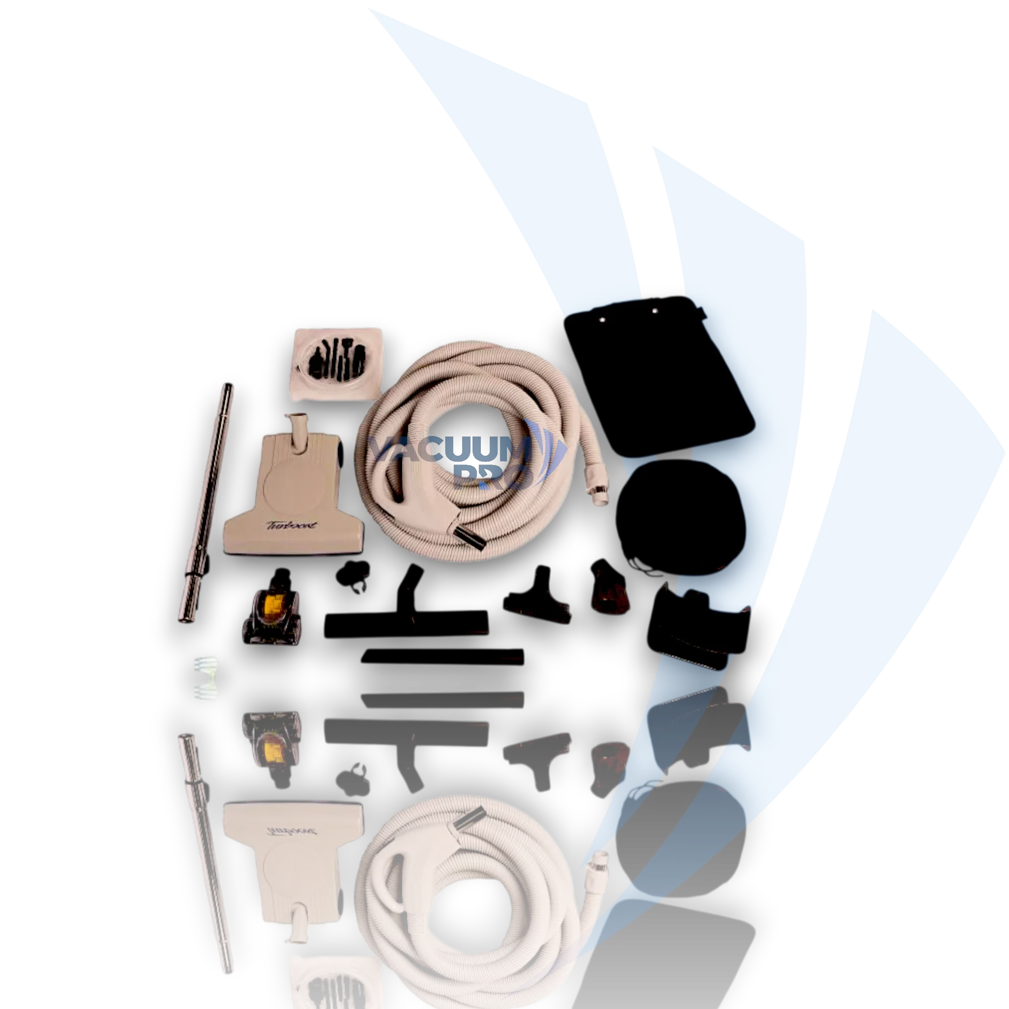 Replacement central vac kit for Titan vacuum, Part #06-4921-69 Vacuum Central Vac Kit - 35Ft Low Voltage Hose with T210 Nozzle and Deluxe Tools, Fits Titan T7 Prime, Part #06-4921-69