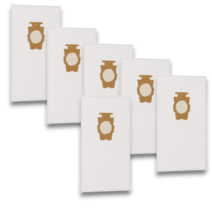 Kirby 204811G Vacuum Bags for Universal F Series Vacuums - Genuine 6 Pack displayed in a group.