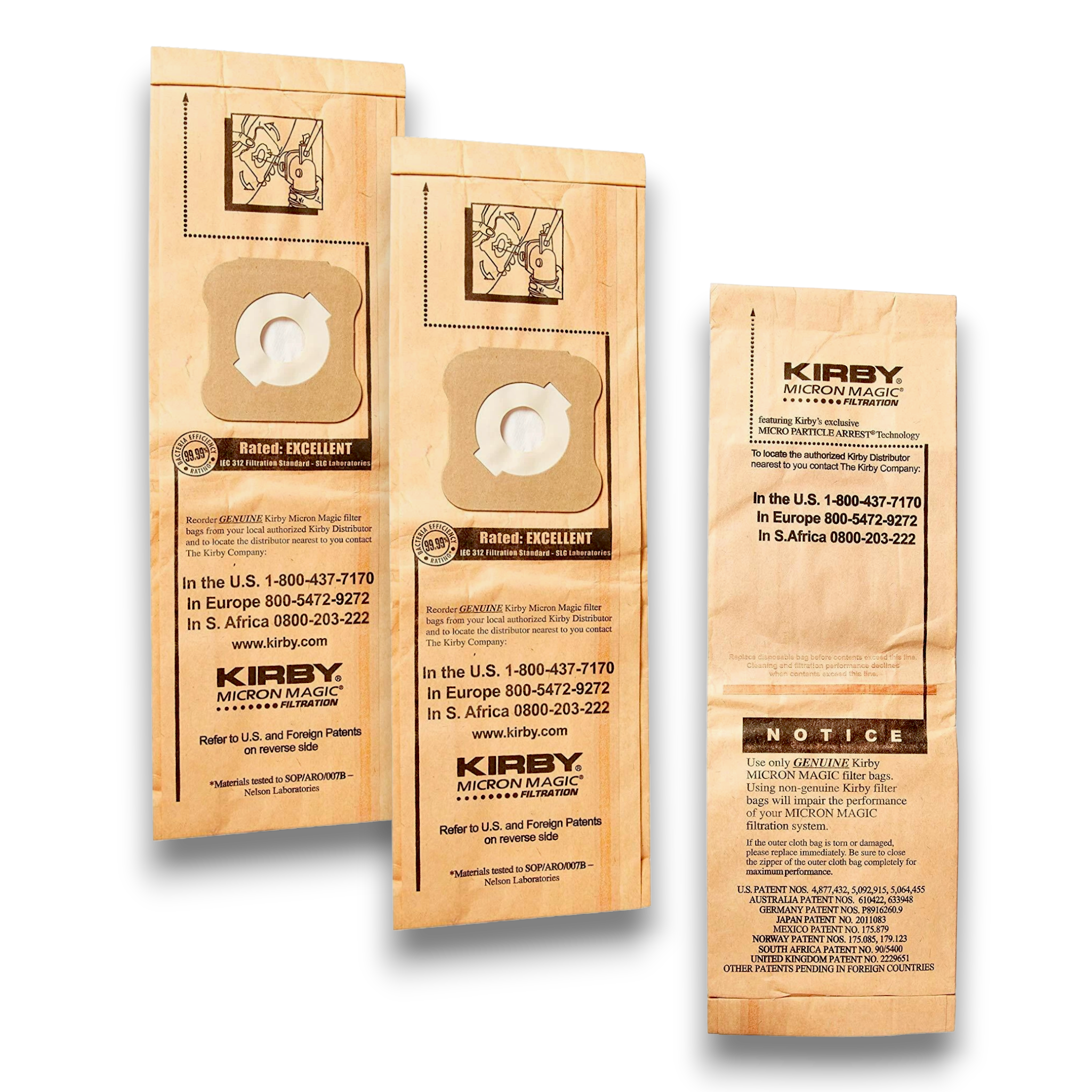 Kirby 197294S Vacuum Bags for Generation Series Vacuums - Genuine 3 Pack