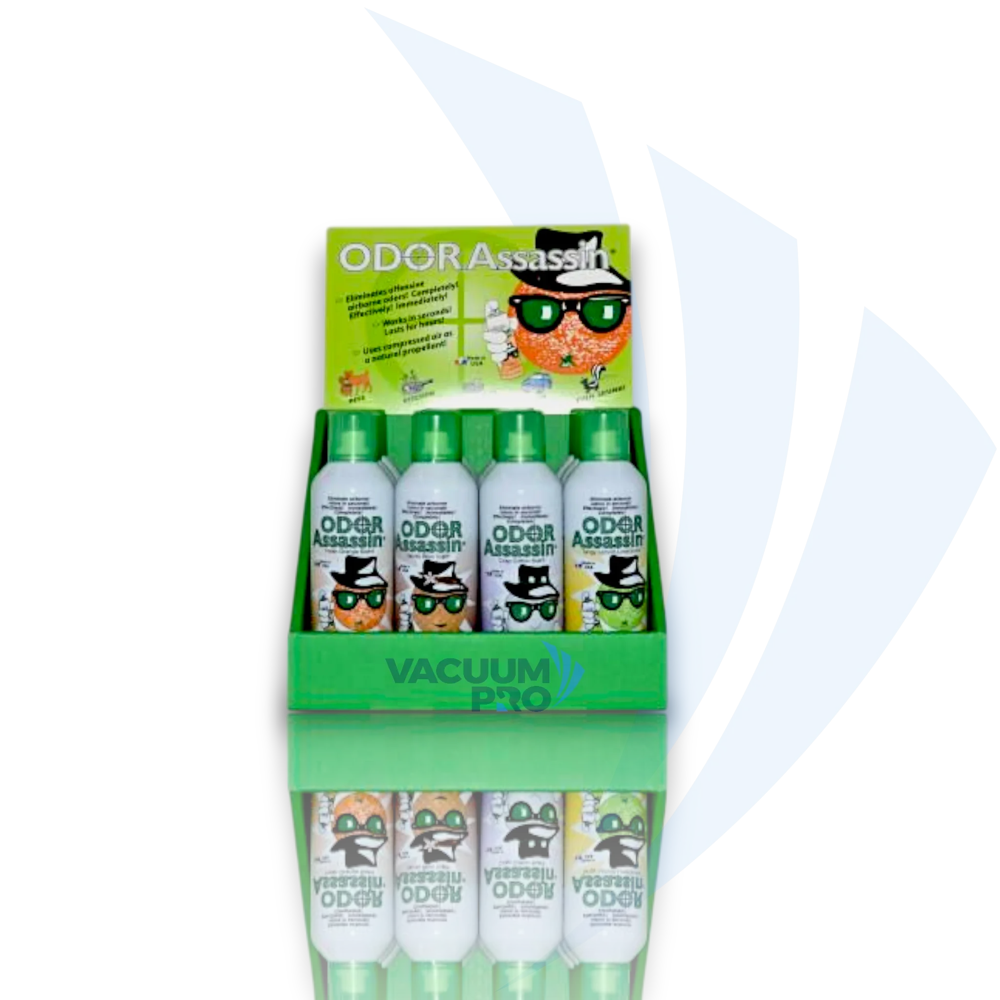 Replacement odor eliminator 12-pack for Odor Assassin vacuum, Part #125714