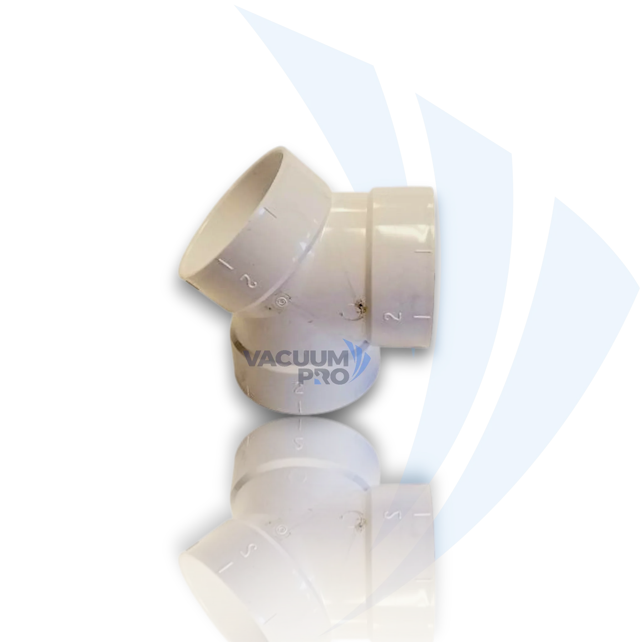 Replacement Double Y 15-degree coupling elbow fitting for central vacuum, Part #762145