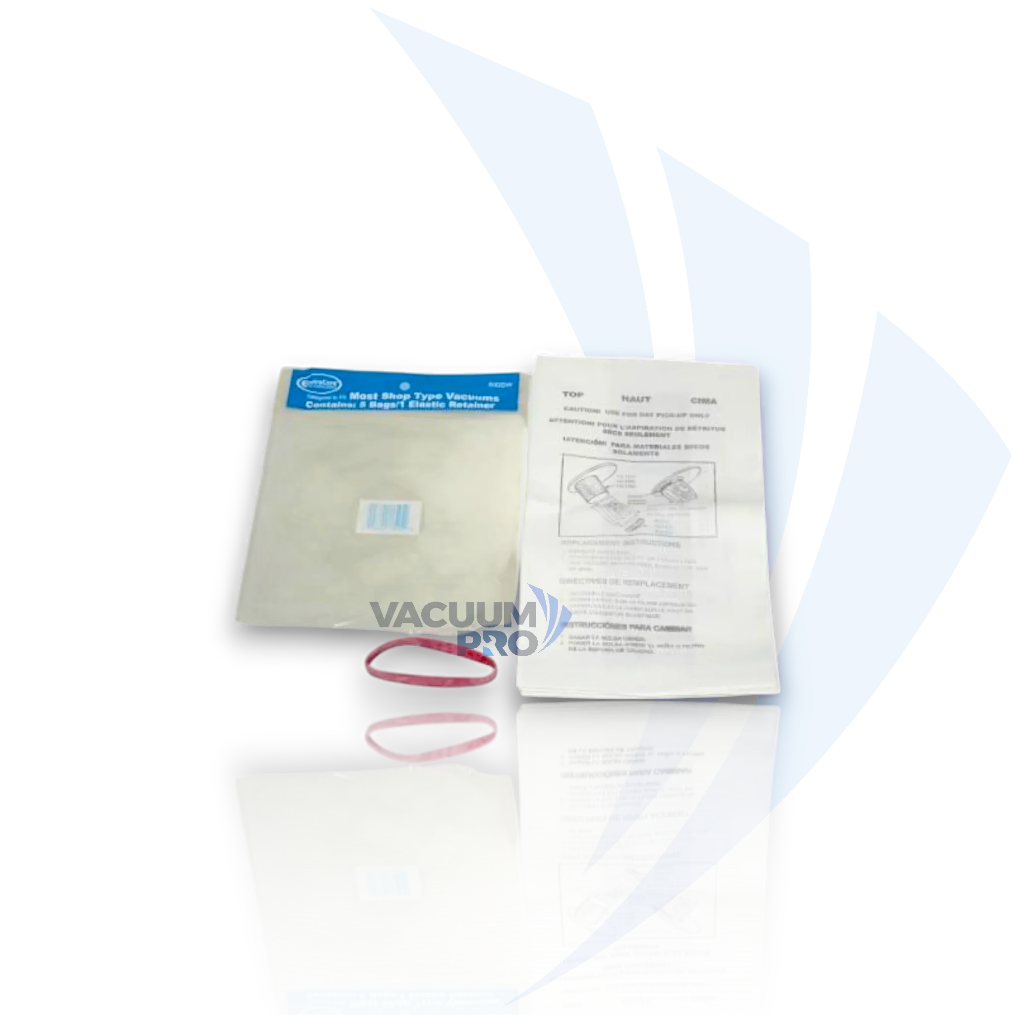 Replacement paper bags for Hoover vacuum, Part #830SW Vacuum Bags - Paper, Fits Hoover Wet/Dry Canister Series, Part #830SW, 4010074X (Pack of 5).