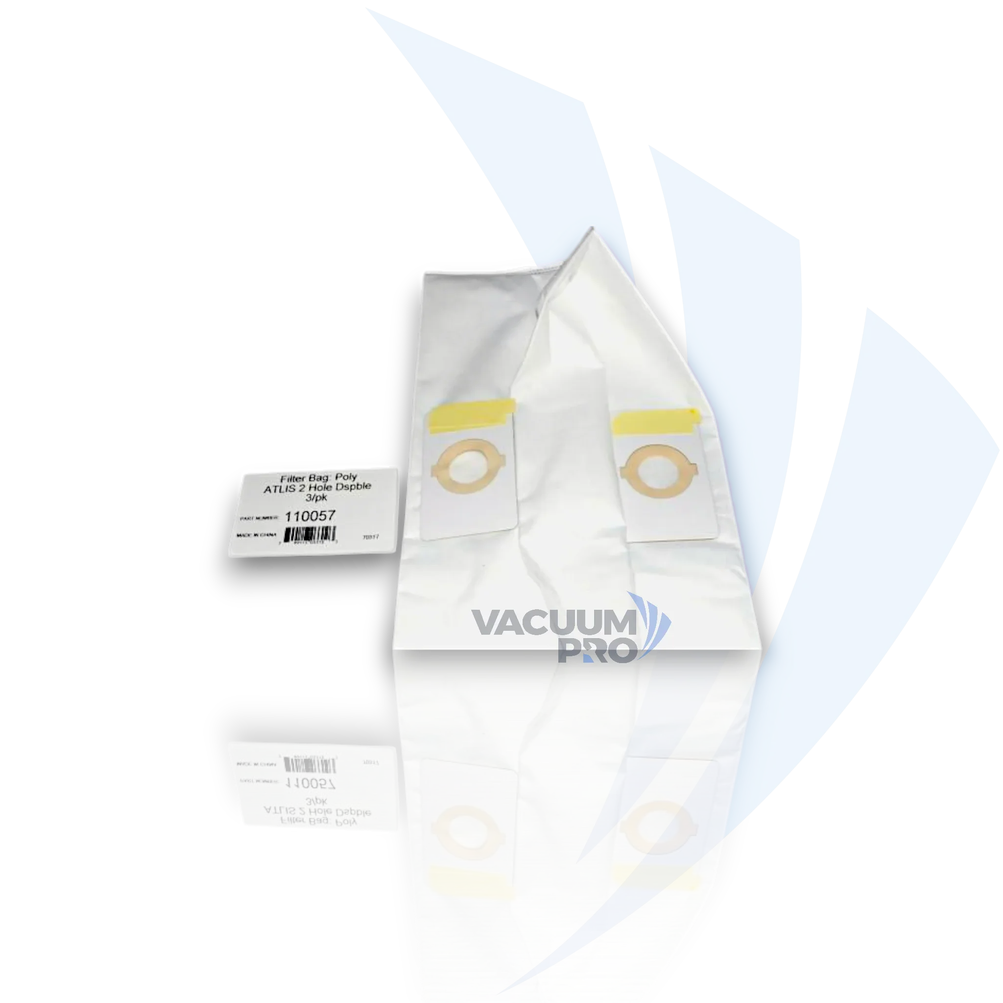 Replacement Bag - Paper, Fits Electrolux PU3650 & PU3900, Beam & Imperium Central Vacuum, Part #110057 (Pack of 3) for Electrolux vacuum, Part #110057