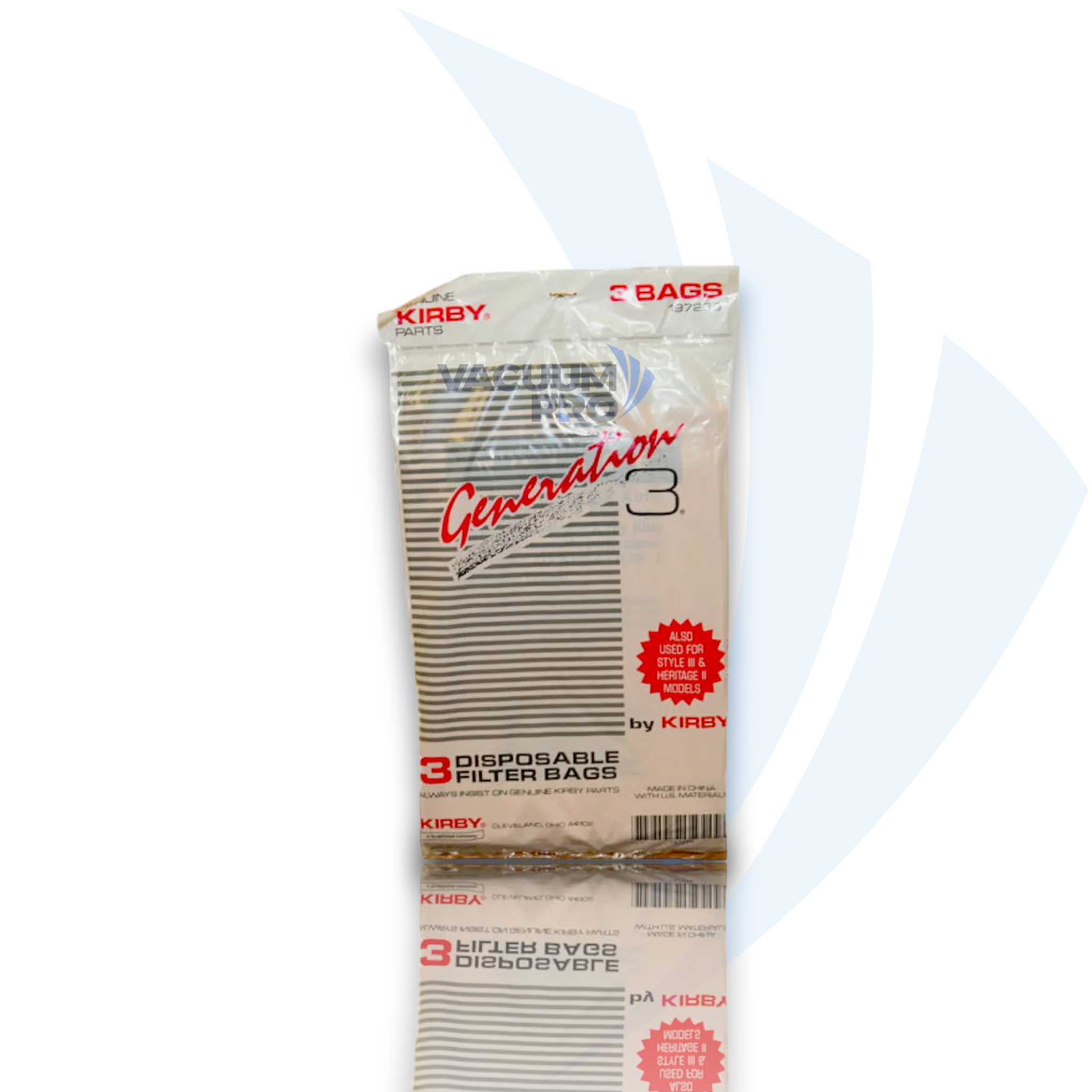 Replacement Bags - Brown Paper, Fits Kirby G3 Series, 9-Pack, Part #197289 (Pack of 9) for Kirby vacuum, Part #197289