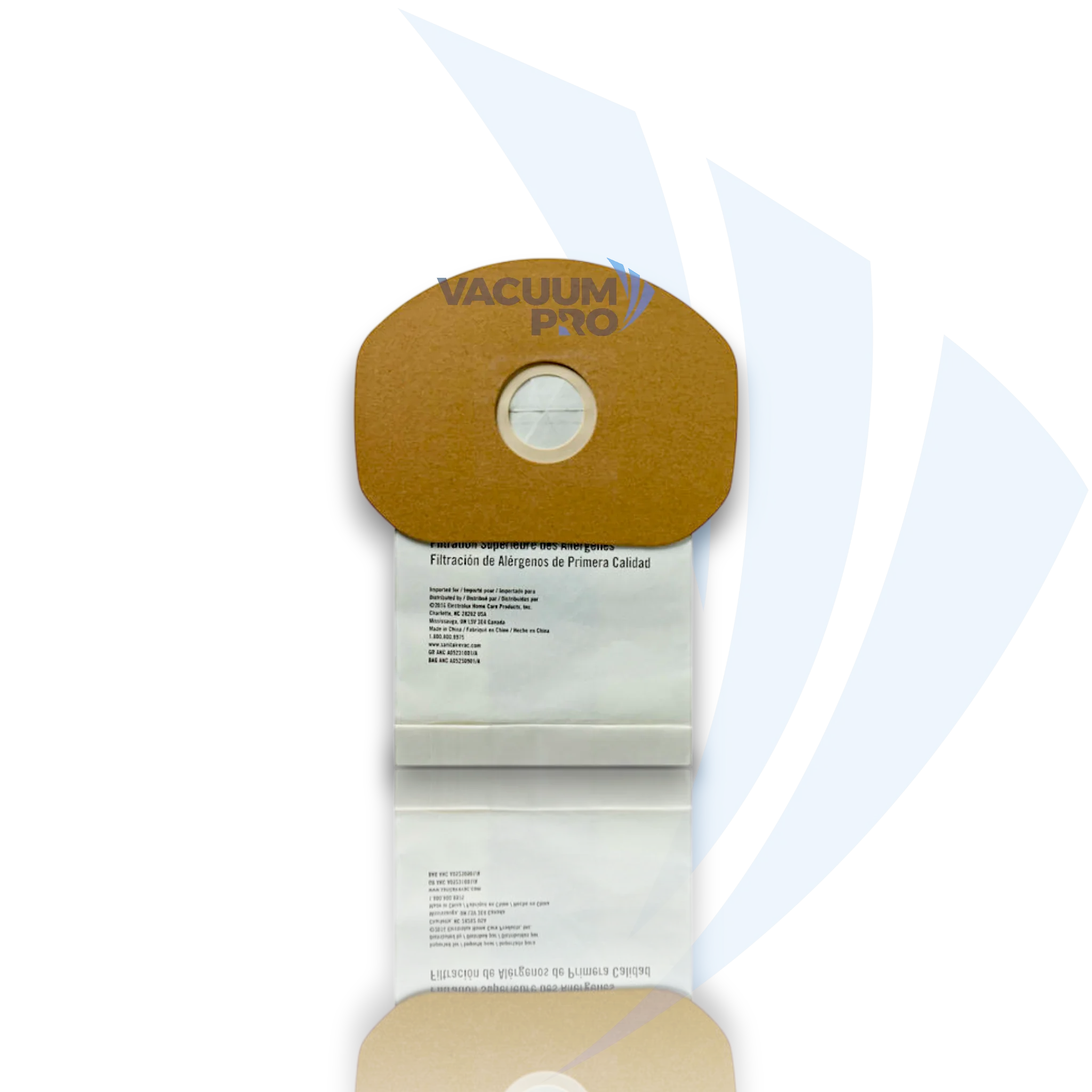 Replacement paper bag for Sanitaire vacuum, Part #62370