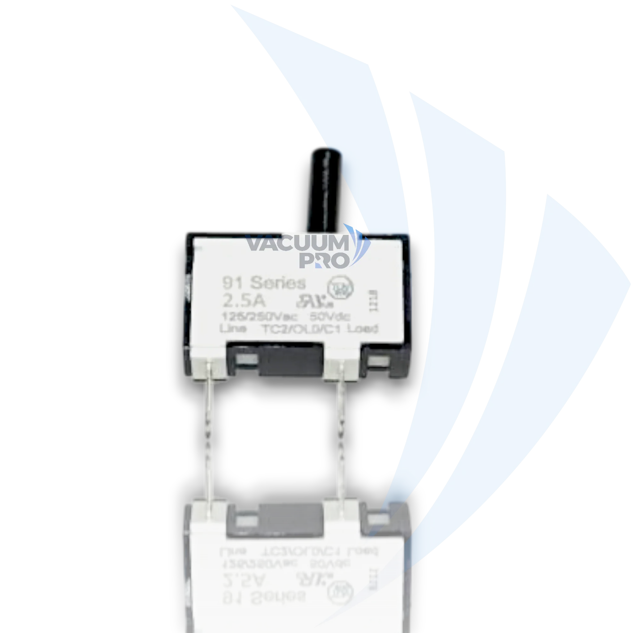 Replacement overload protector reset switch for Kenmore vacuum, Part #KC76KDGSZ000