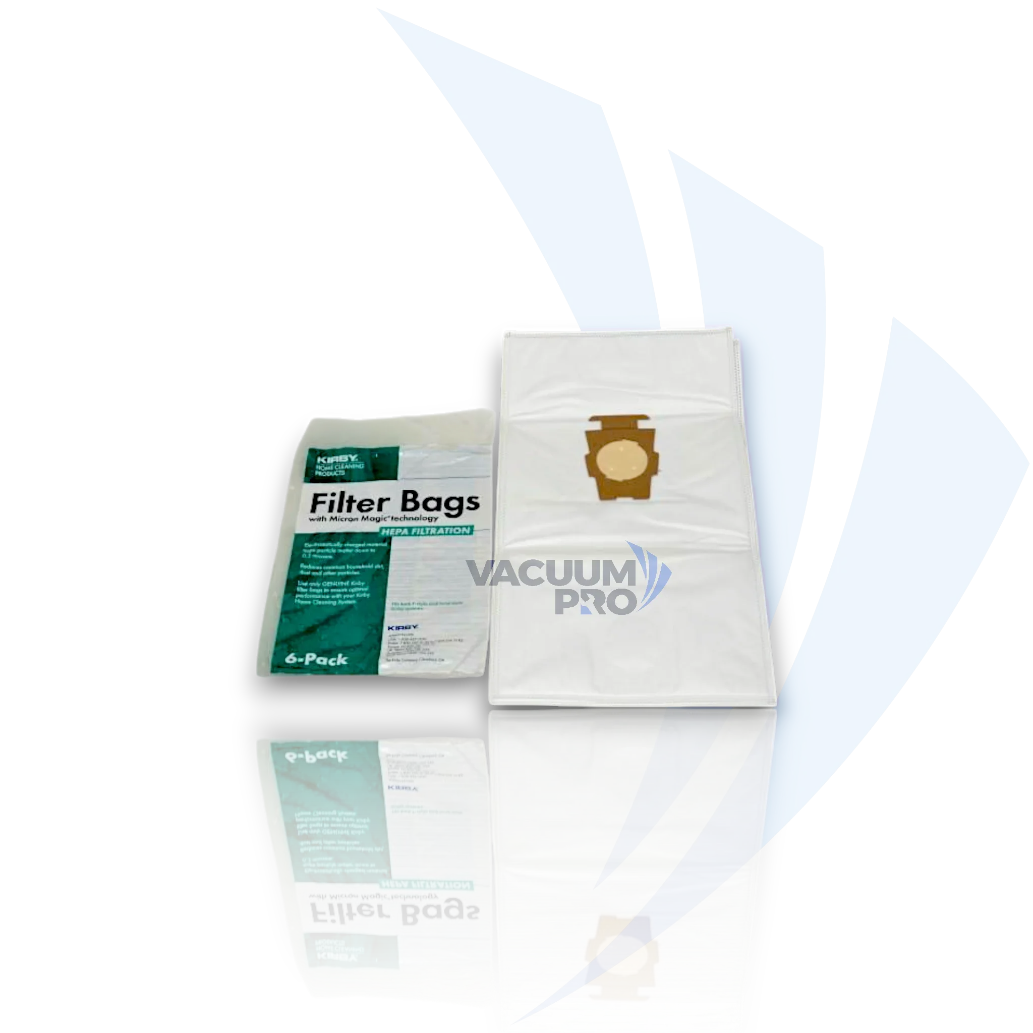 Replacement HEPA cloth bag 6-pack for Kirby vacuum, Part #204814