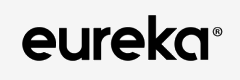 Alt Tag: Eureka logo in black text on white background
