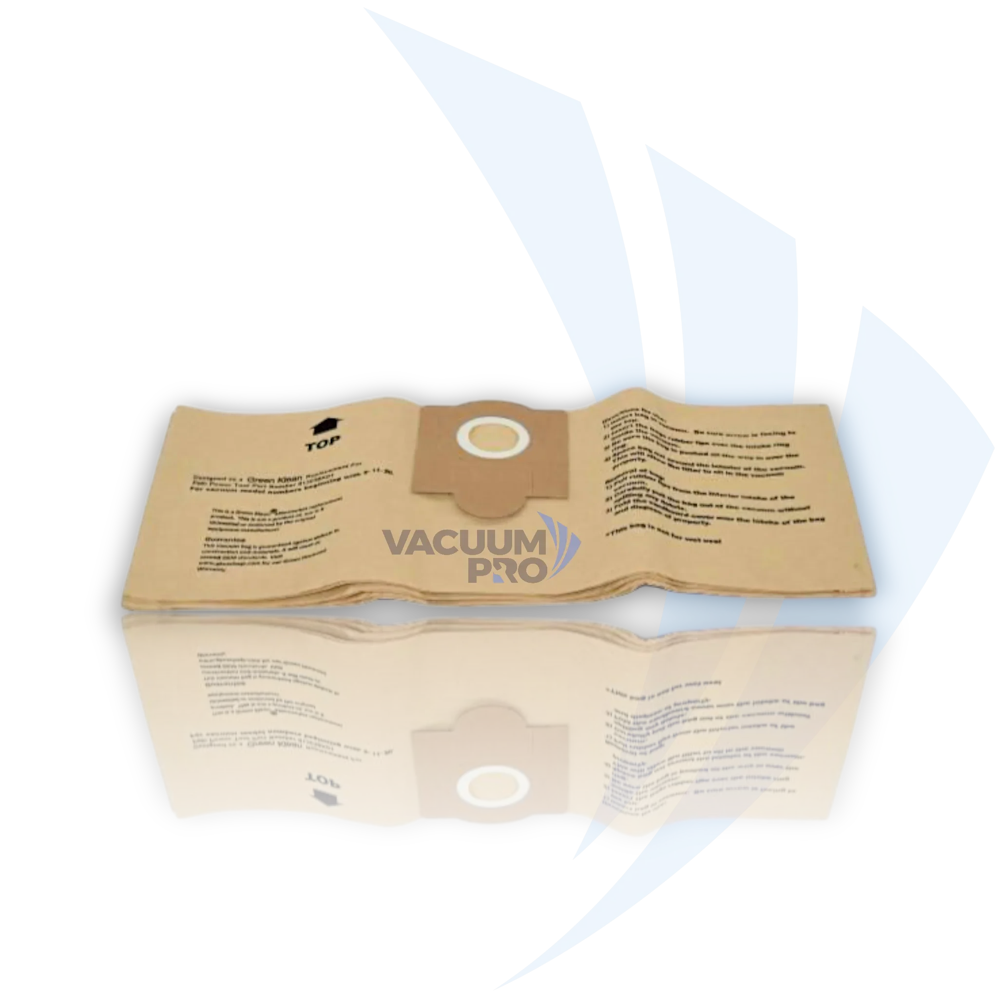Replacement paper bags for Fein vacuum, Part #GK-TURBOI