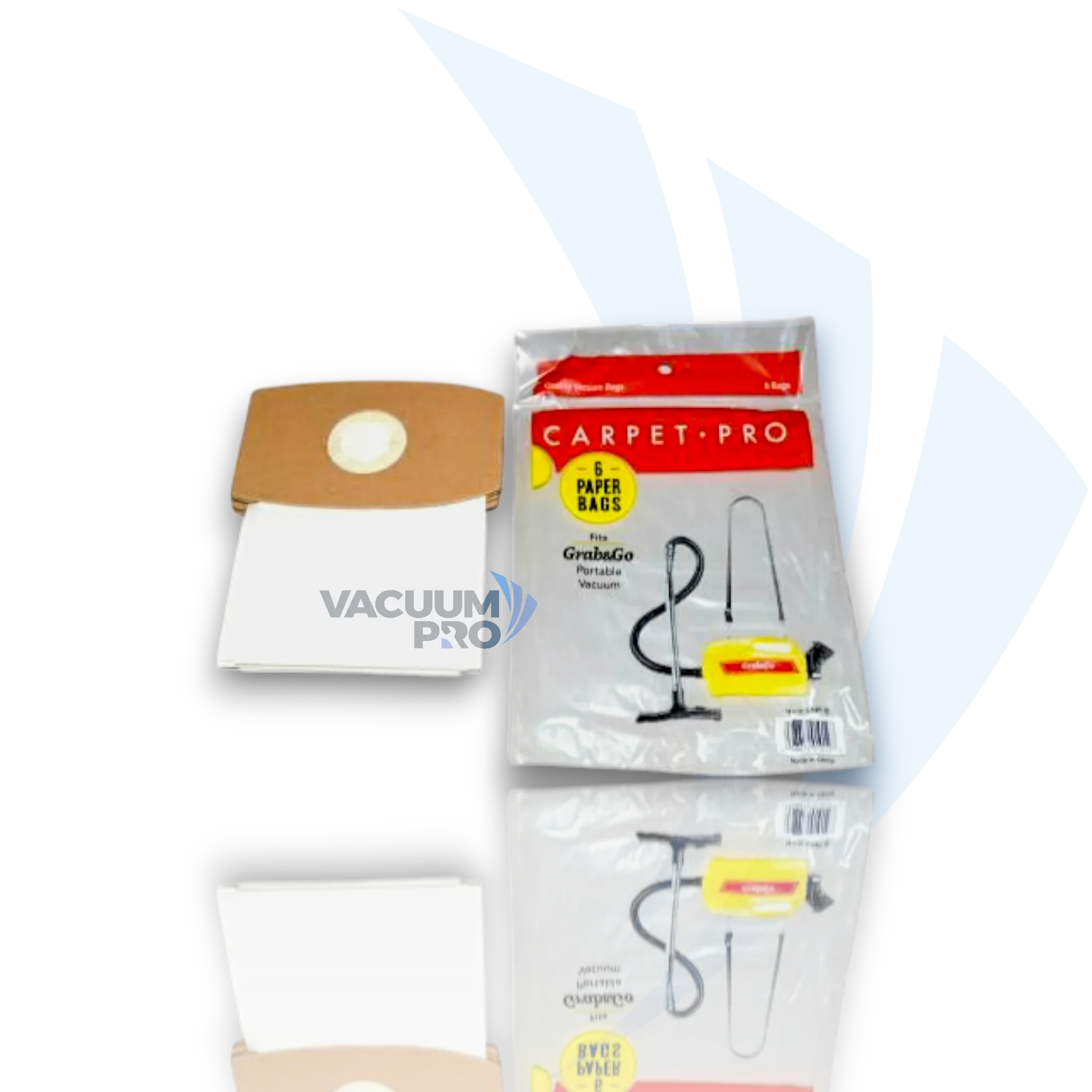 Replacement paper bags for Carpet Pro vacuum, Part #C5P-6 Vacuum Paper Bags - High Filtration, Fits Carpet Pro CP500, Part #C5P-6 (Pack of 6).